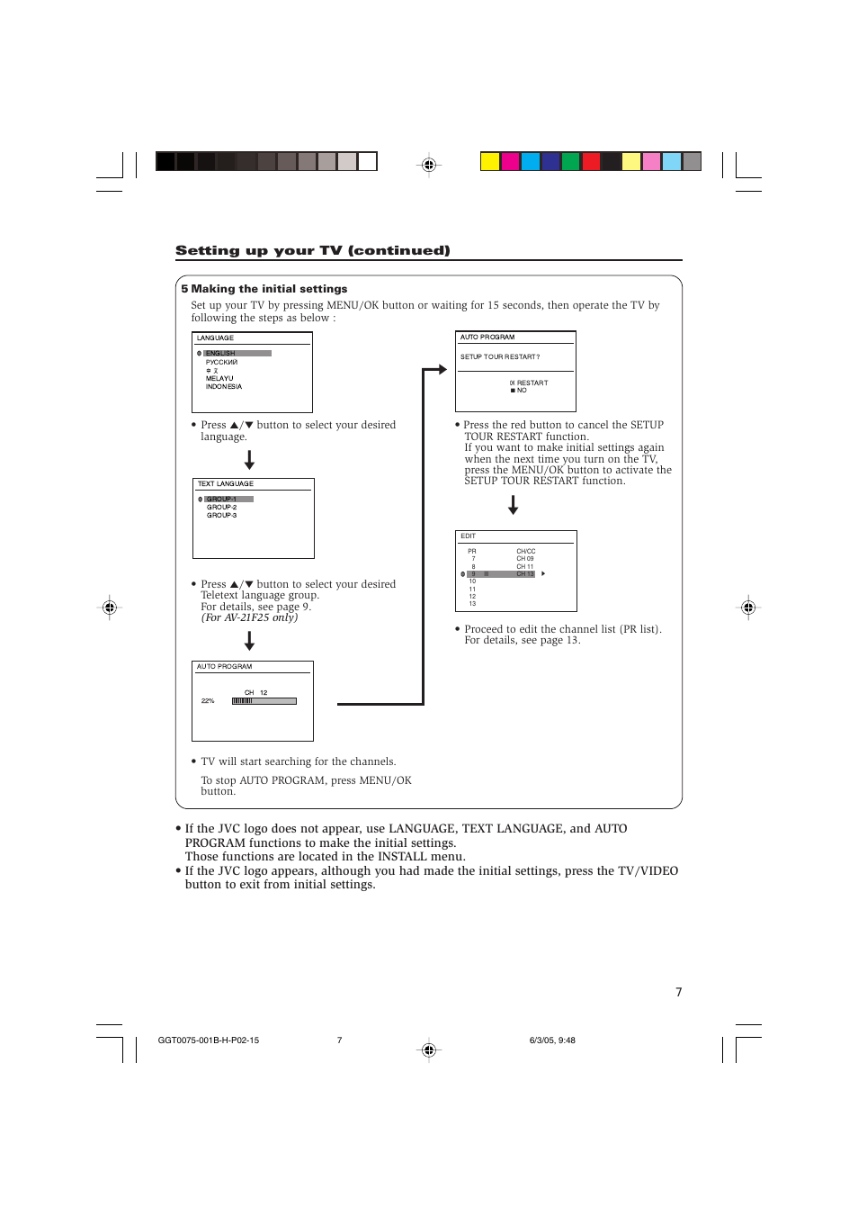 JVC AV-14A15 User Manual | Page 7 / 16