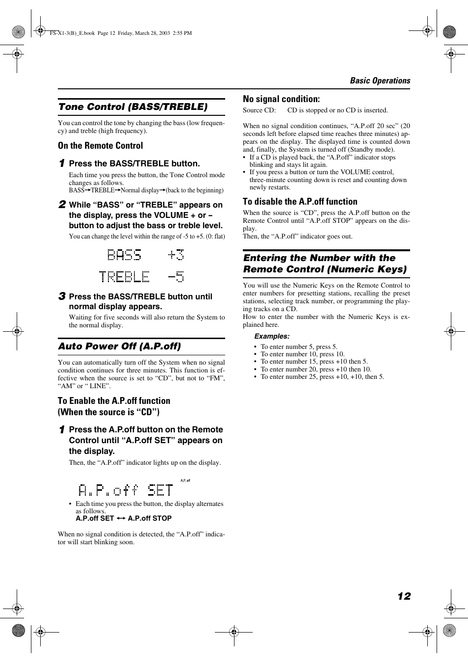 JVC SP-FSX3 User Manual | Page 15 / 35