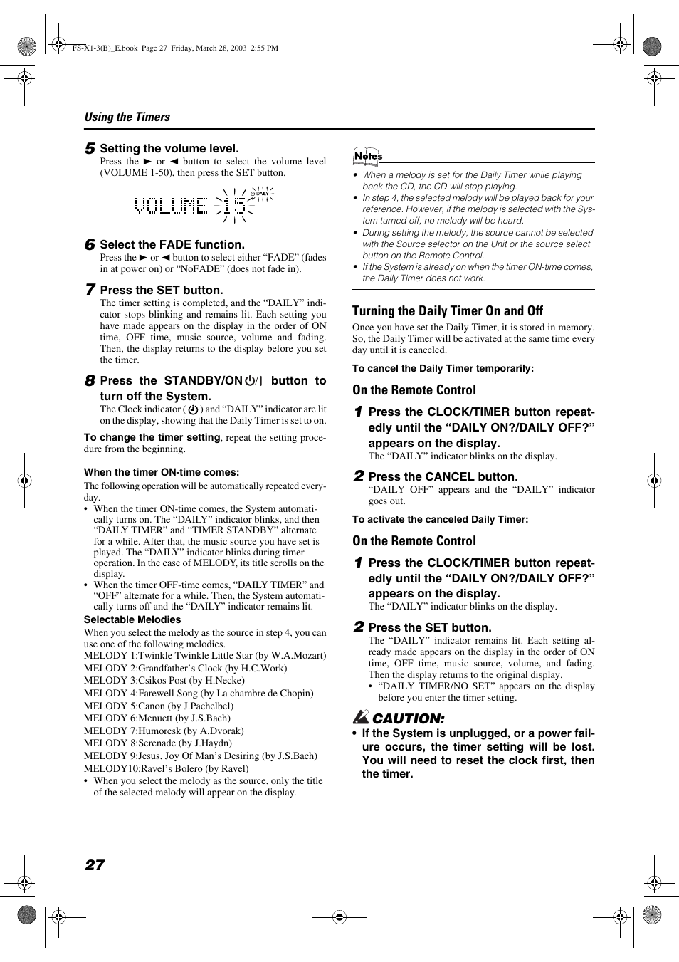 JVC SP-FSX3 User Manual | Page 30 / 35