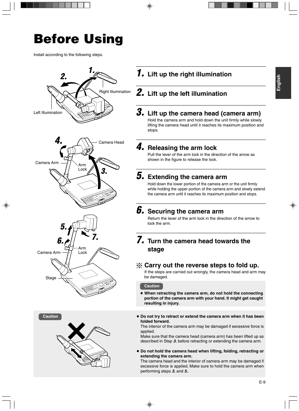 Preparation, Before using | JVC AV-P960E User Manual | Page 9 / 109