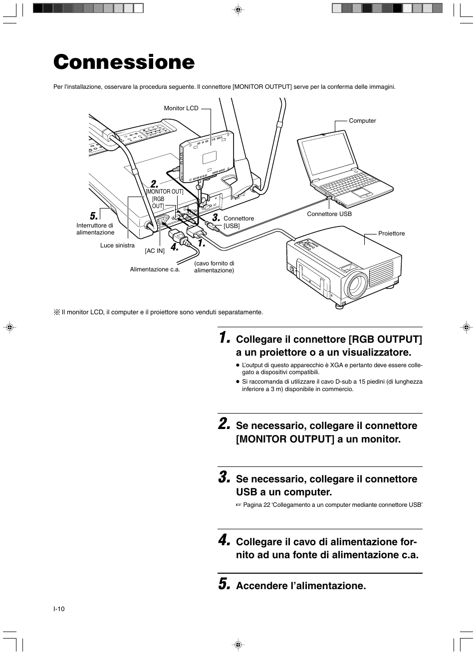 Connessione | JVC AV-P960E User Manual | Page 91 / 109