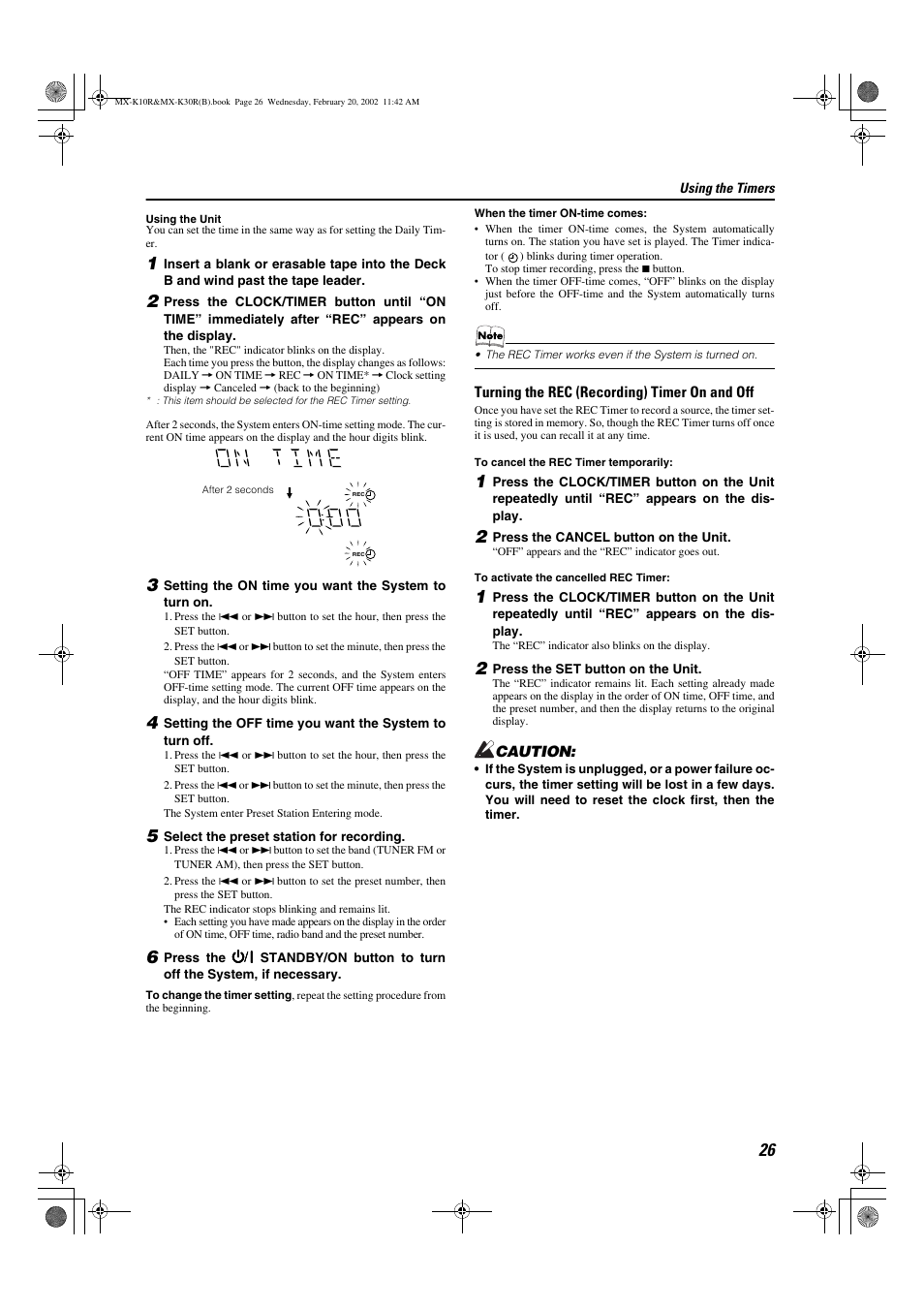 JVC CA-MXK10R User Manual | Page 29 / 32