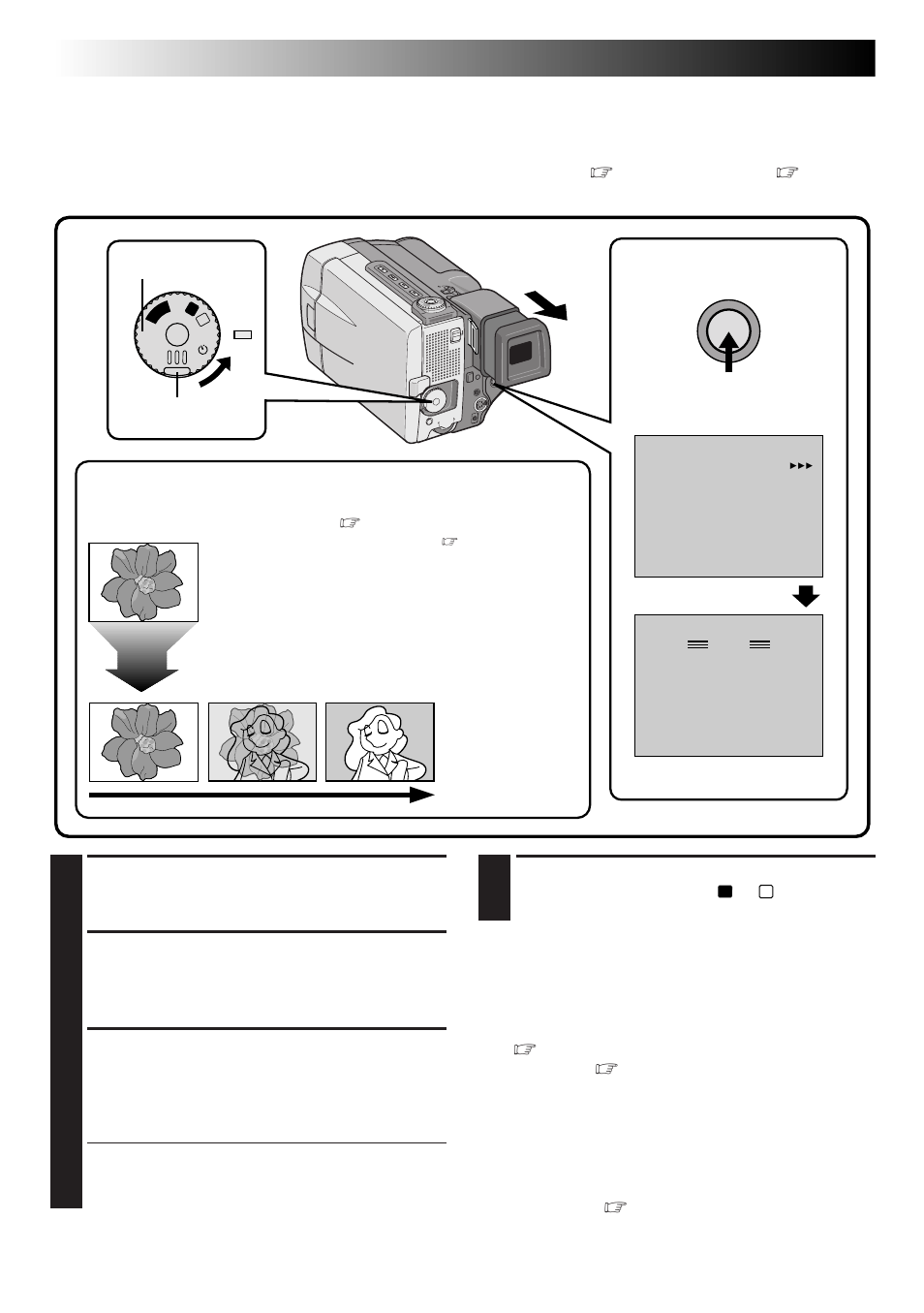 Recording, Advanced features (cont.), Scene (5-second recording) | JVC GR-DLS1 User Manual | Page 26 / 88