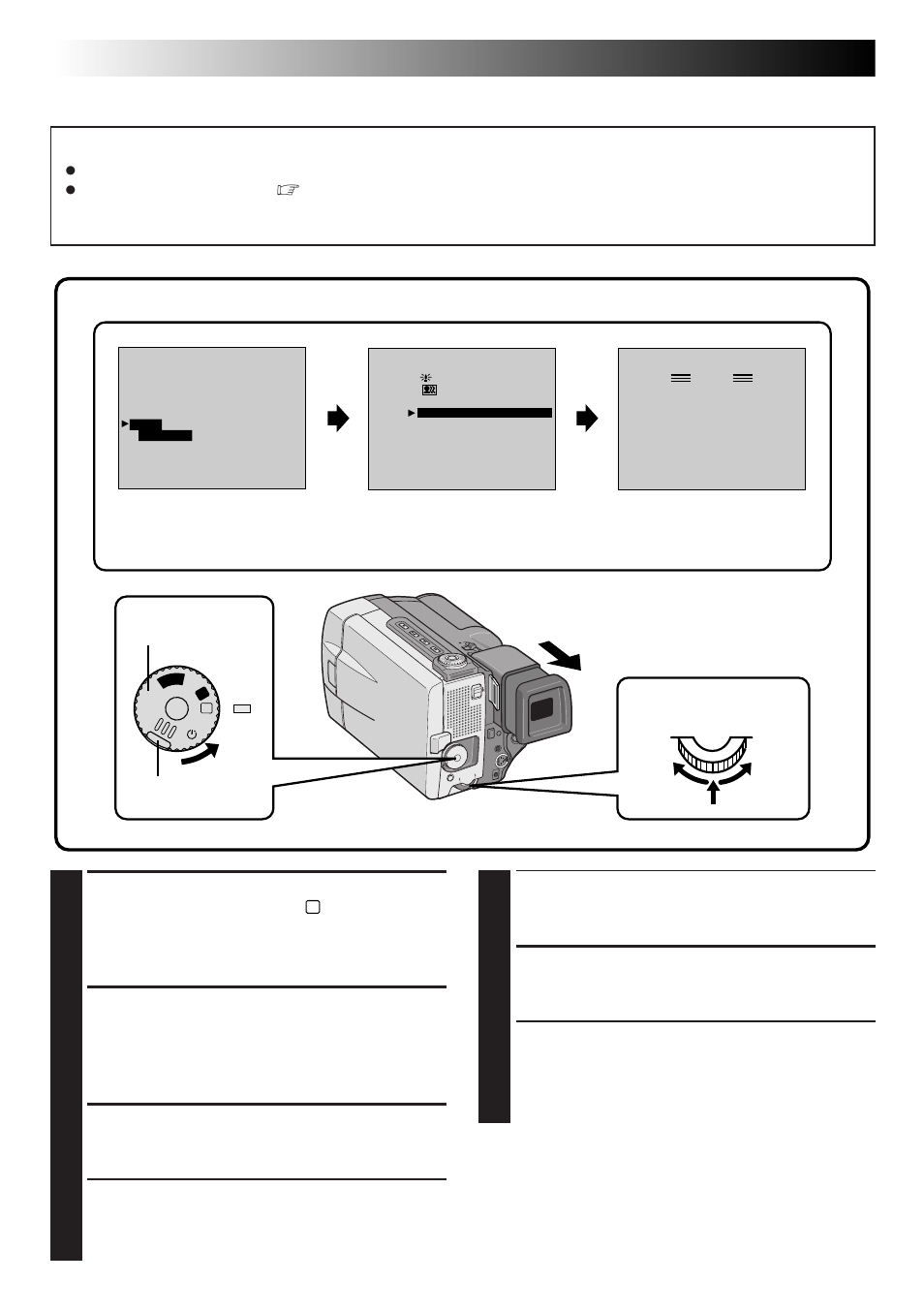 Recording, Advanced features (cont.), P.ae/effects important | JVC GR-DLS1 User Manual | Page 42 / 88