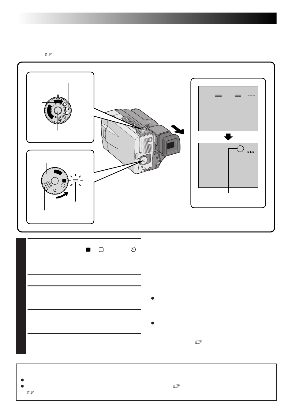 Recording, Advanced features (cont.), Progressive video recording | Important | JVC GR-DLS1 User Manual | Page 44 / 88