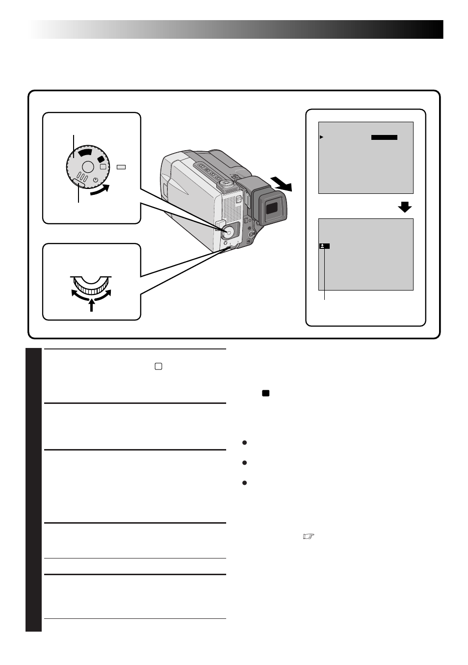 Recording, Advanced features (cont.), Exposure control | Brightness control of the lcd monitor | JVC GR-DLS1 User Manual | Page 46 / 88