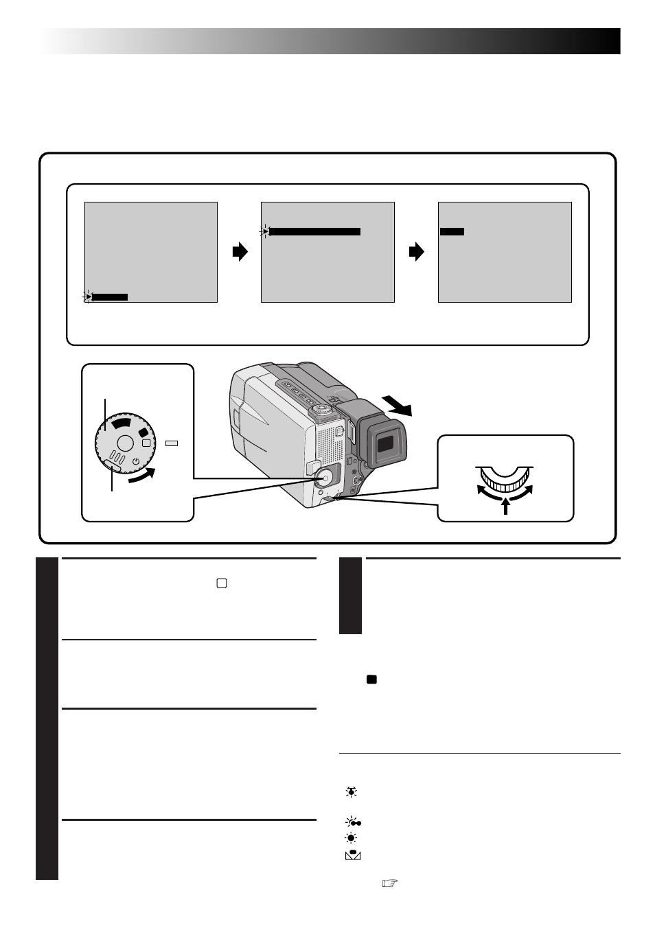 Recording, Advanced features (cont.), White balance adjustment | JVC GR-DLS1 User Manual | Page 48 / 88