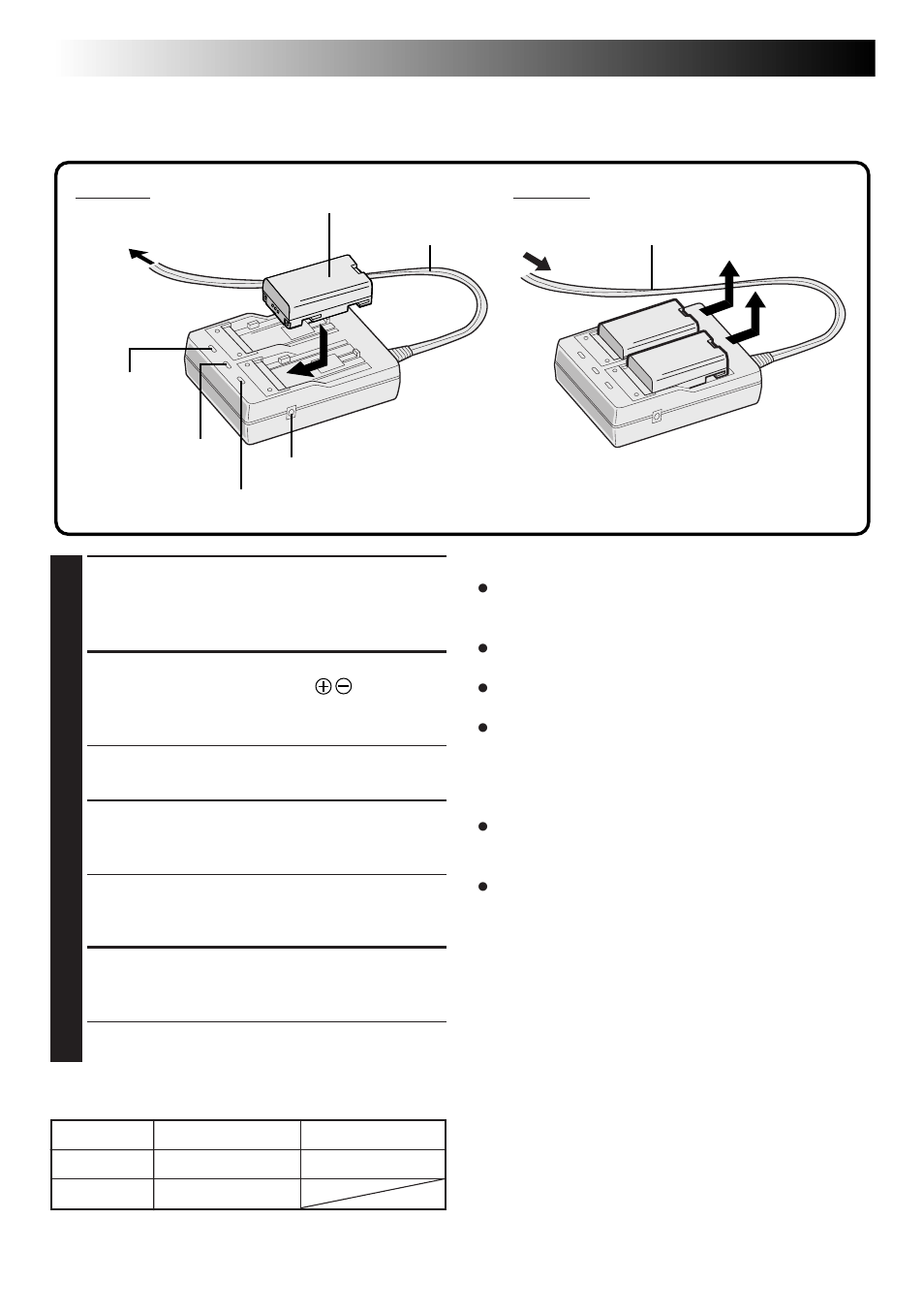 Getting started, Charging the battery pack | JVC GR-DLS1 User Manual | Page 8 / 88