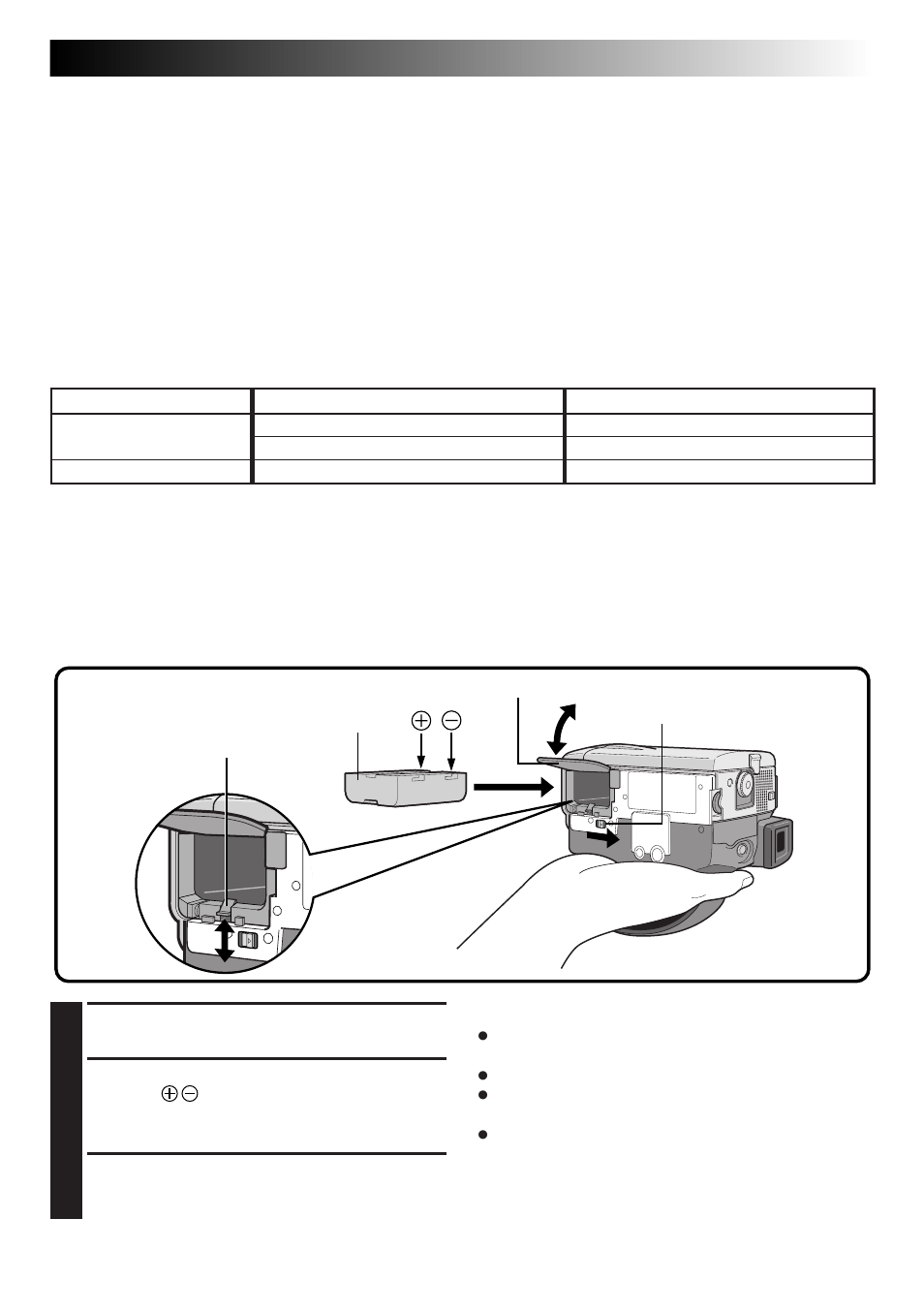Installing the battery pack | JVC GR-DLS1 User Manual | Page 9 / 88
