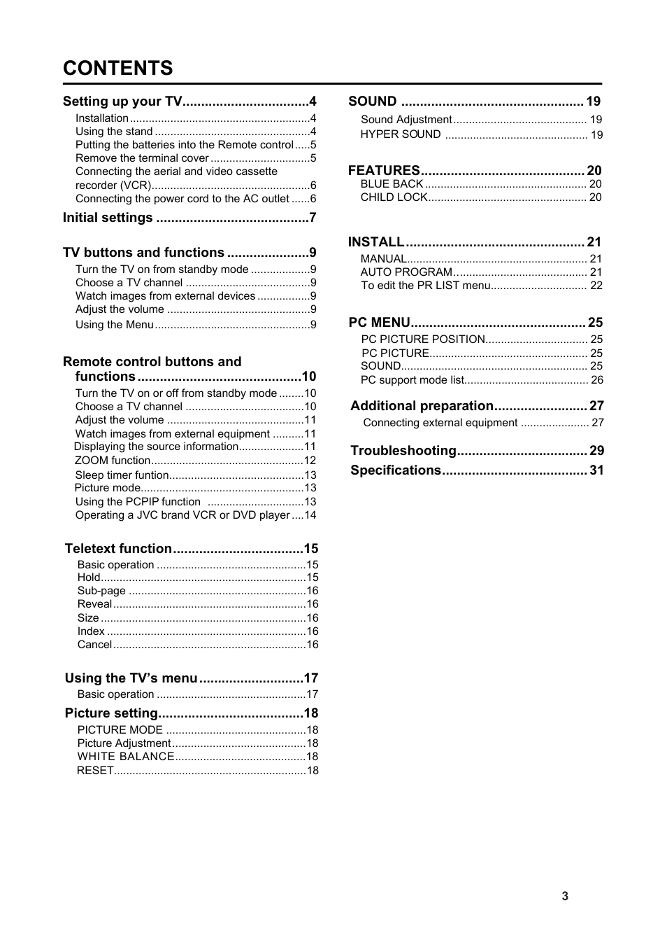 JVC 5030057088 User Manual | Page 4 / 33