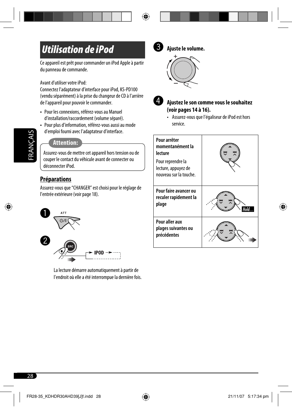 Utilisation de ipod | JVC KD-AHD39 User Manual | Page 104 / 117