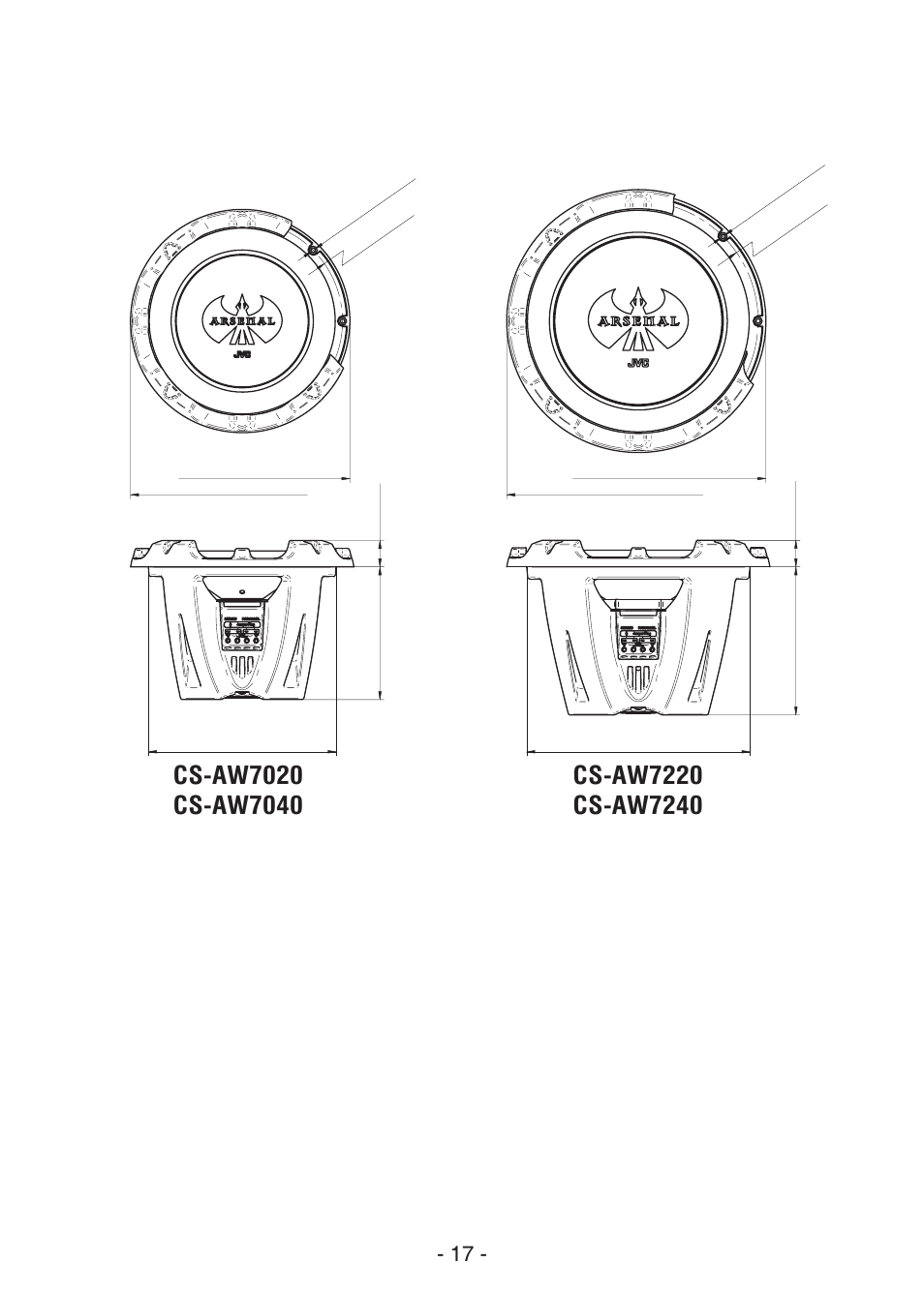 JVC CS-AW7240 User Manual | Page 17 / 20