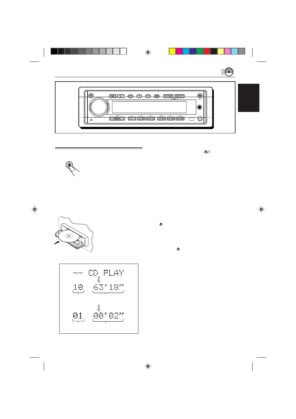 Cd operations, Playing a cd, Playing a cd 1 | JVC CD Receiver KD-SH77R User Manual | Page 17 / 42