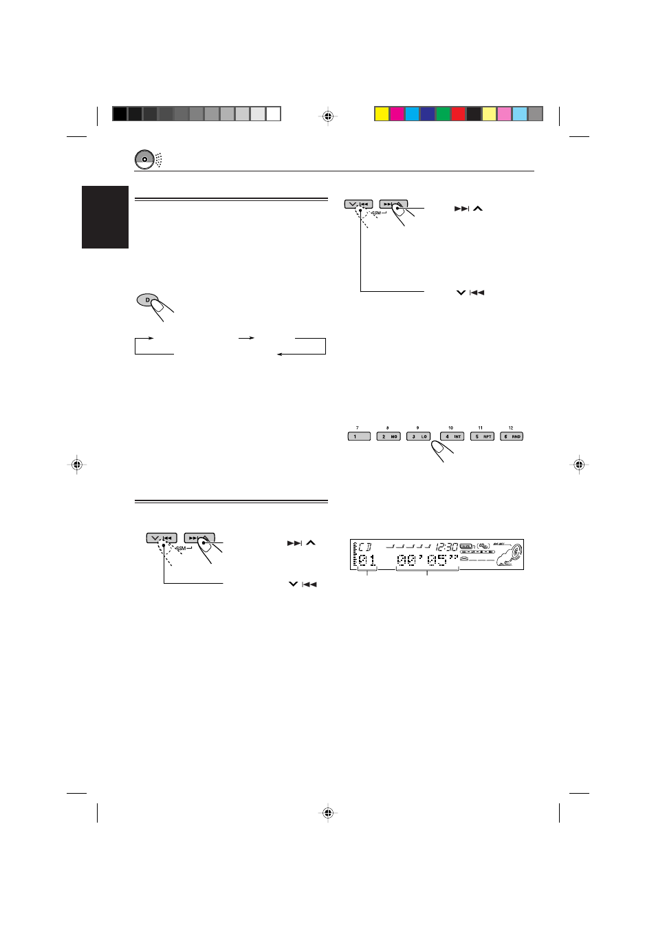 Playing a cd text, Locating a track or particular portion on a cd | JVC CD Receiver KD-SH77R User Manual | Page 18 / 42
