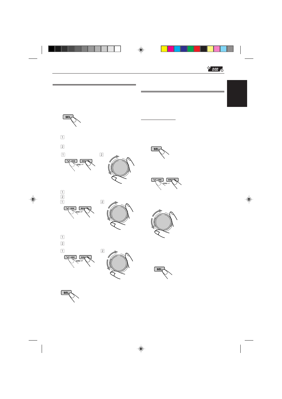Other main functions, Setting the clock, Changing the general settings (psm) | Setting the clock 1 | JVC CD Receiver KD-SH77R User Manual | Page 23 / 42