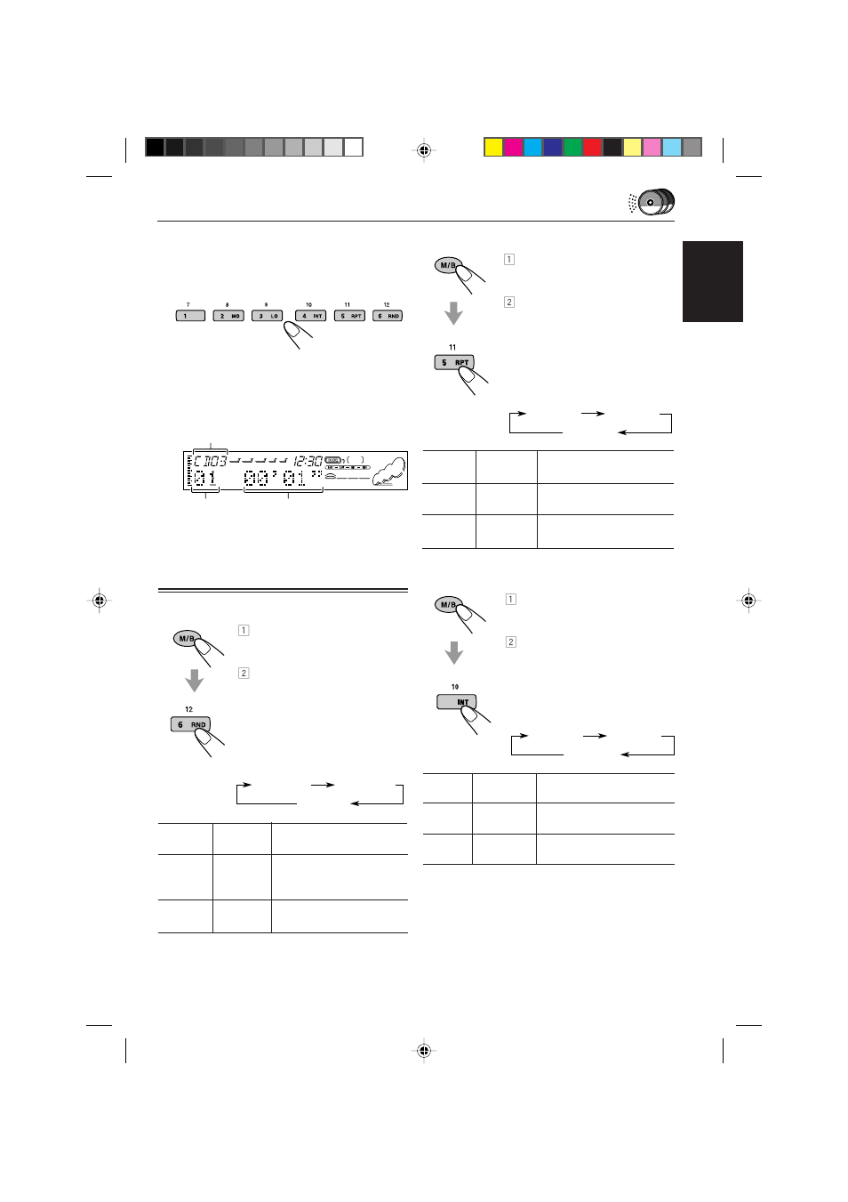 Selecting cd playback modes | JVC CD Receiver KD-SH77R User Manual | Page 33 / 42