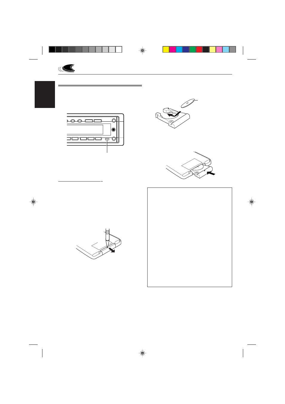 Preparing the remote controller, Installing the battery | JVC CD Receiver KD-SH77R User Manual | Page 6 / 42