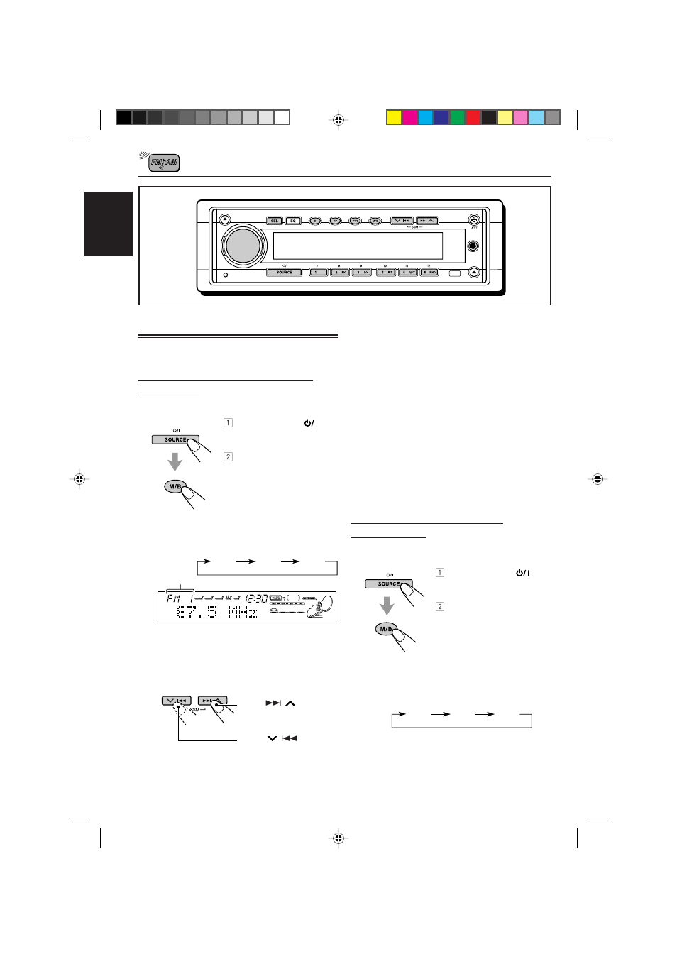 Radio basic operations, Listening to the radio | JVC CD Receiver KD-SH77R User Manual | Page 8 / 42