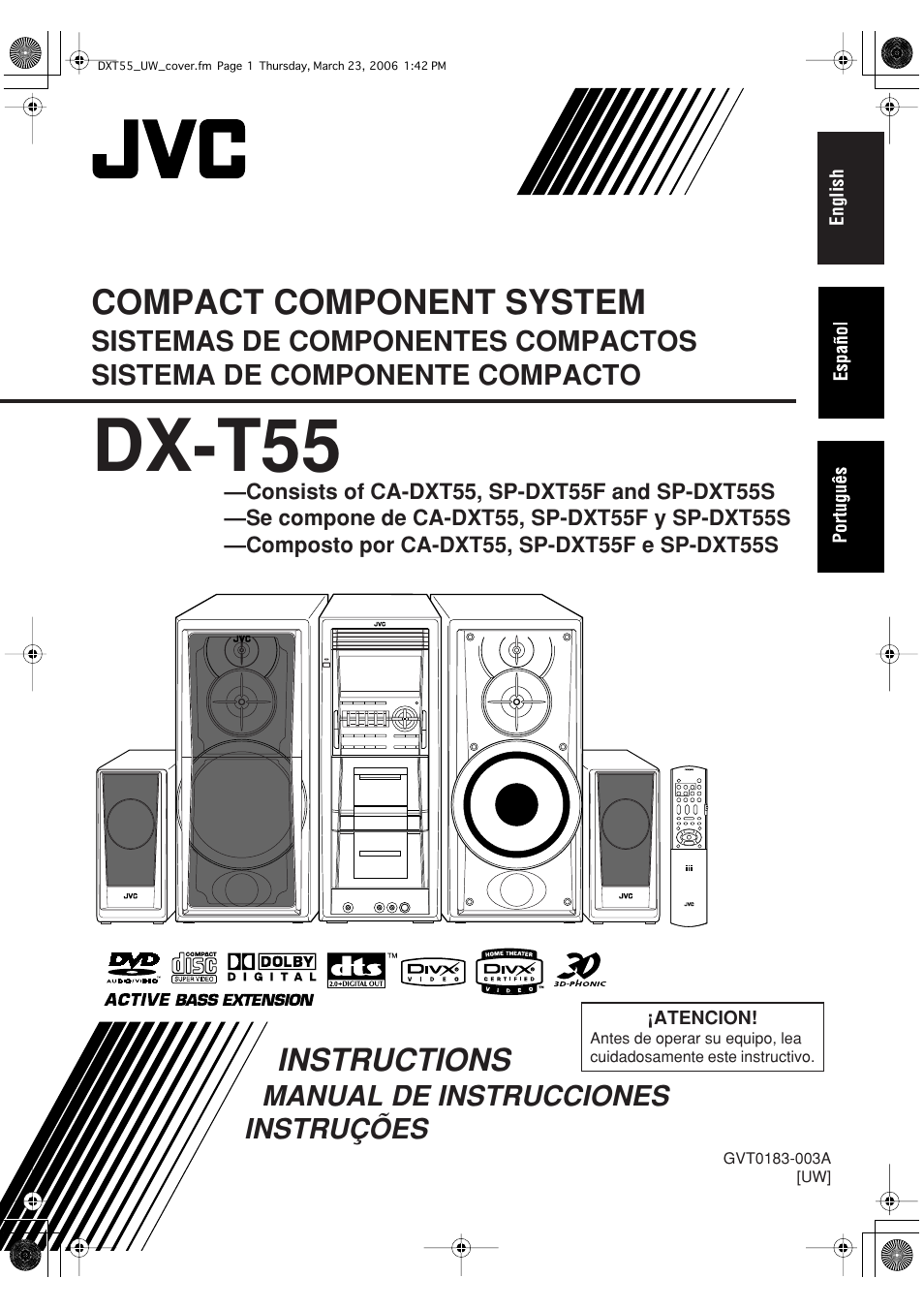 JVC DX-T55 User Manual | 144 pages