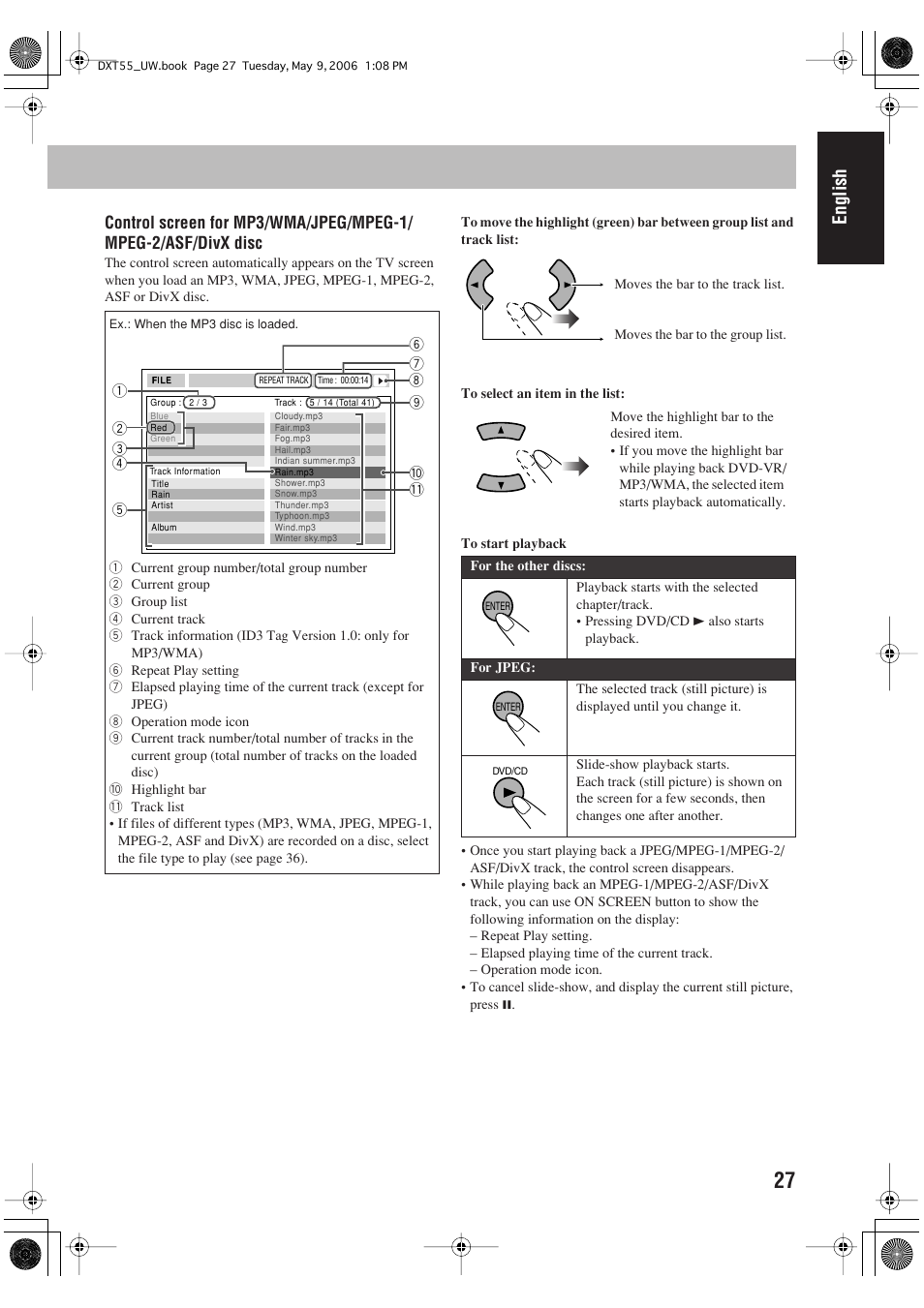 English | JVC DX-T55 User Manual | Page 31 / 144