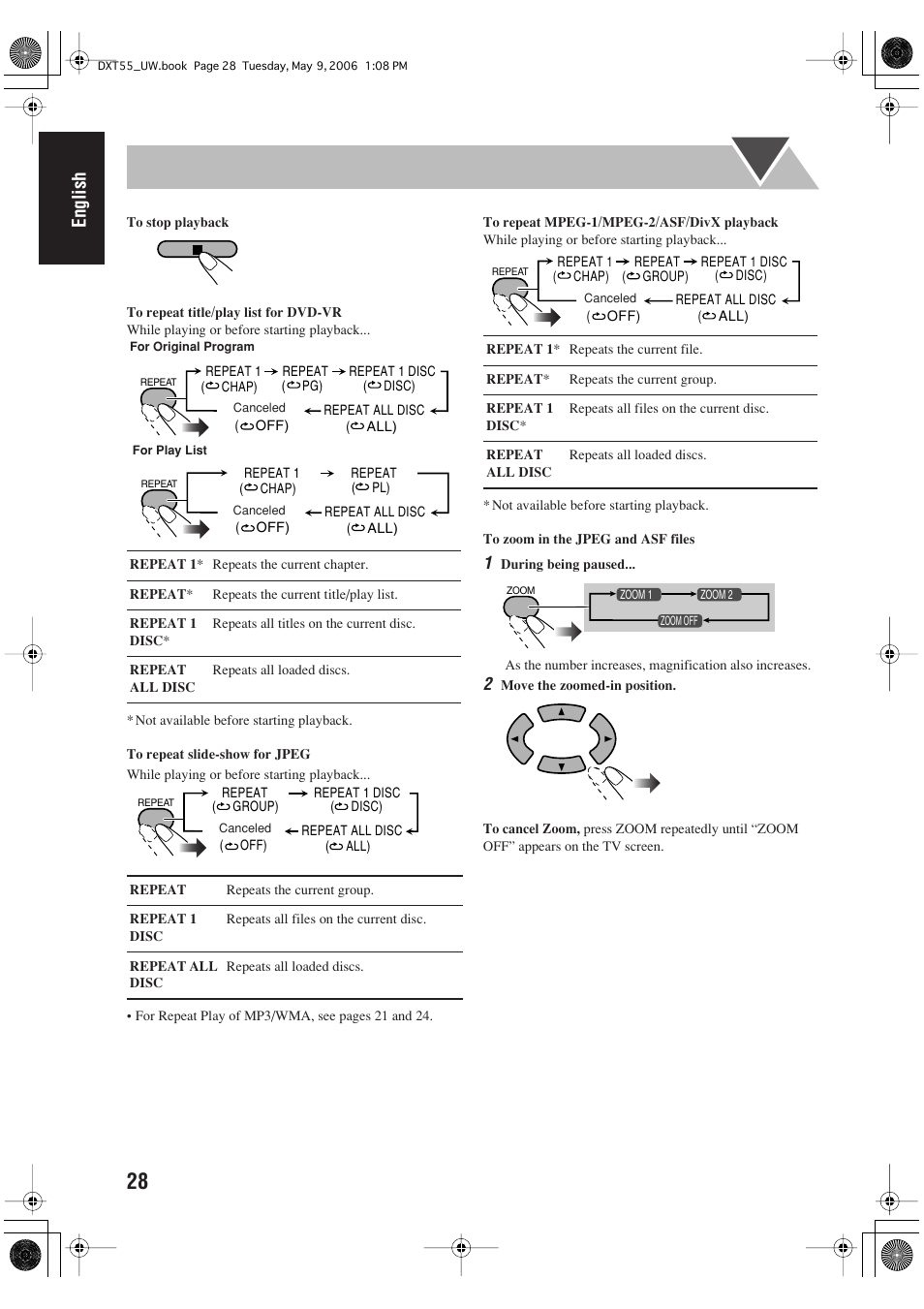 English | JVC DX-T55 User Manual | Page 32 / 144