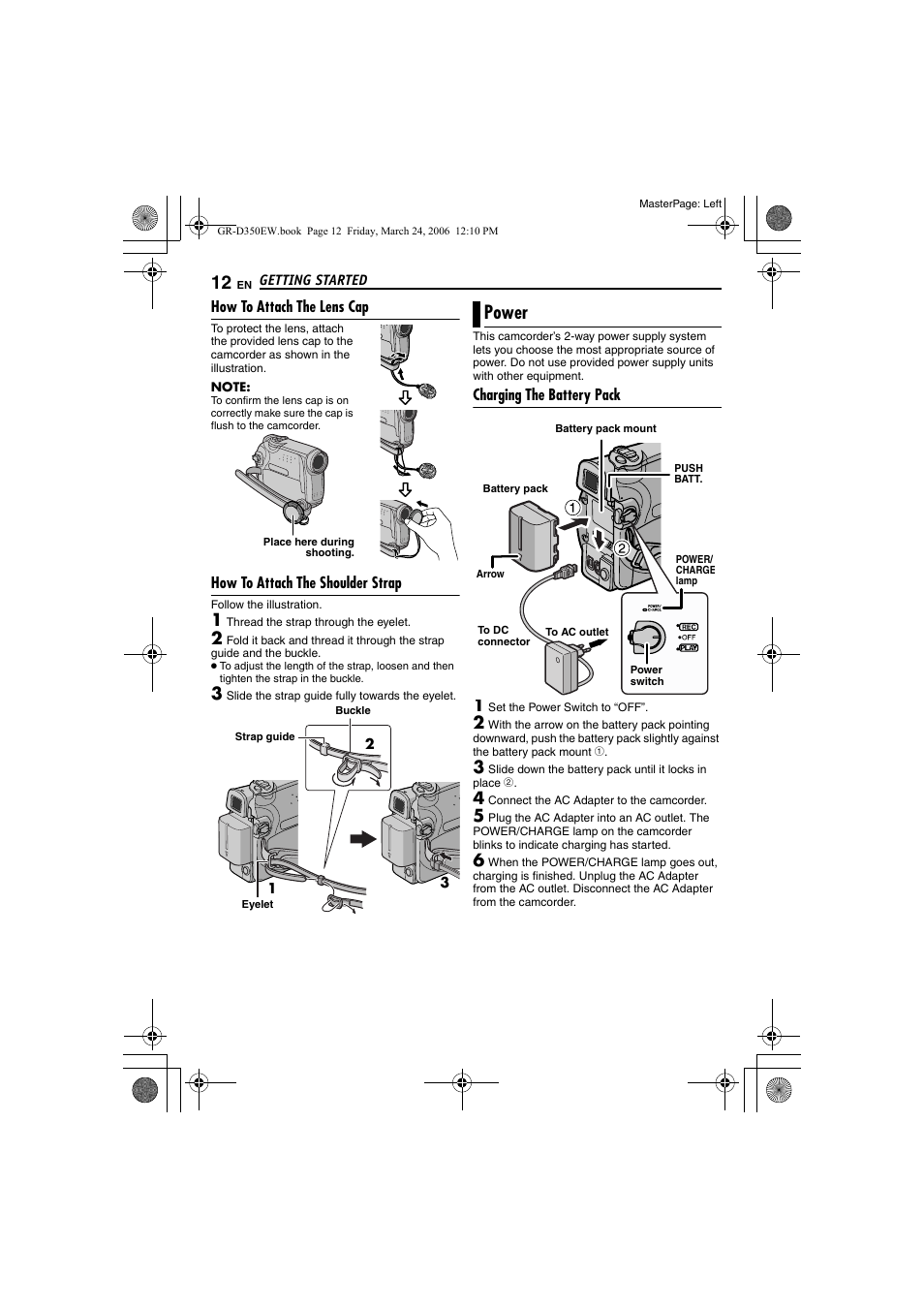 Power | JVC GR-D350EW User Manual | Page 12 / 44