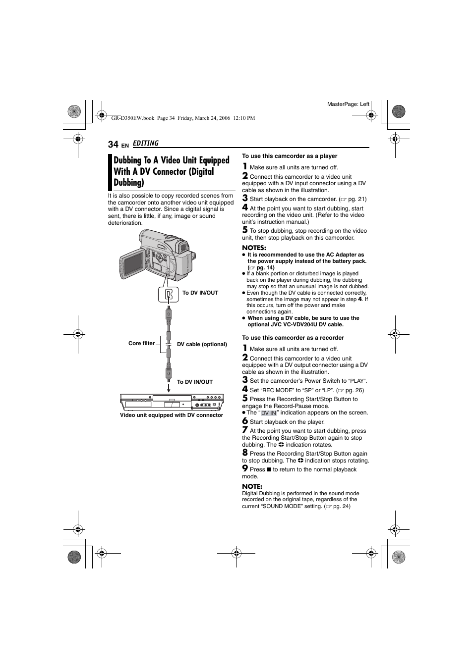 JVC GR-D350EW User Manual | Page 34 / 44