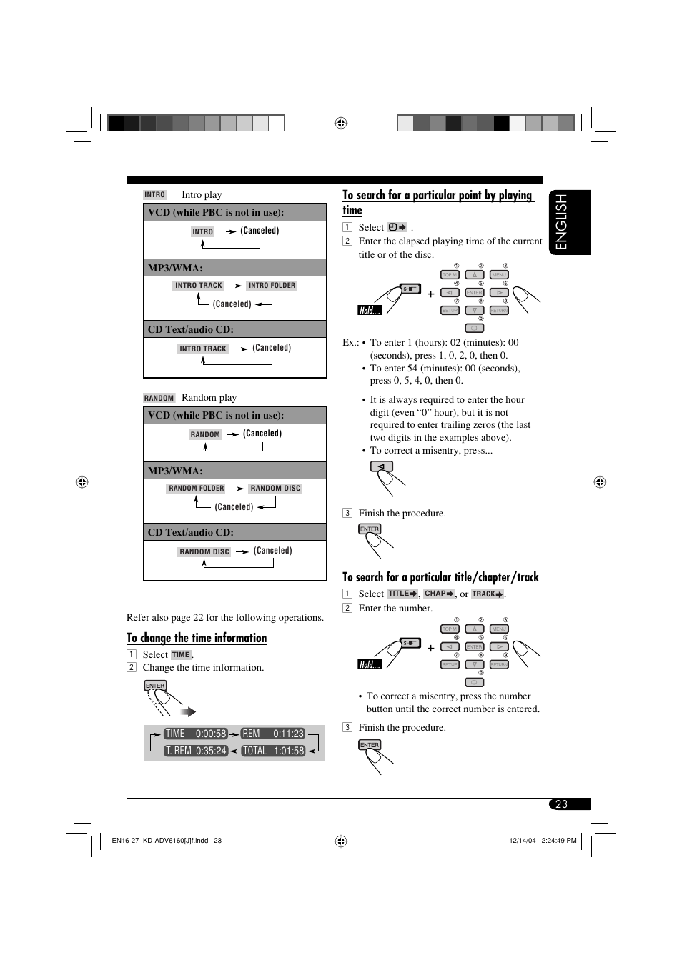 English | JVC KD-ADV6160 User Manual | Page 23 / 177