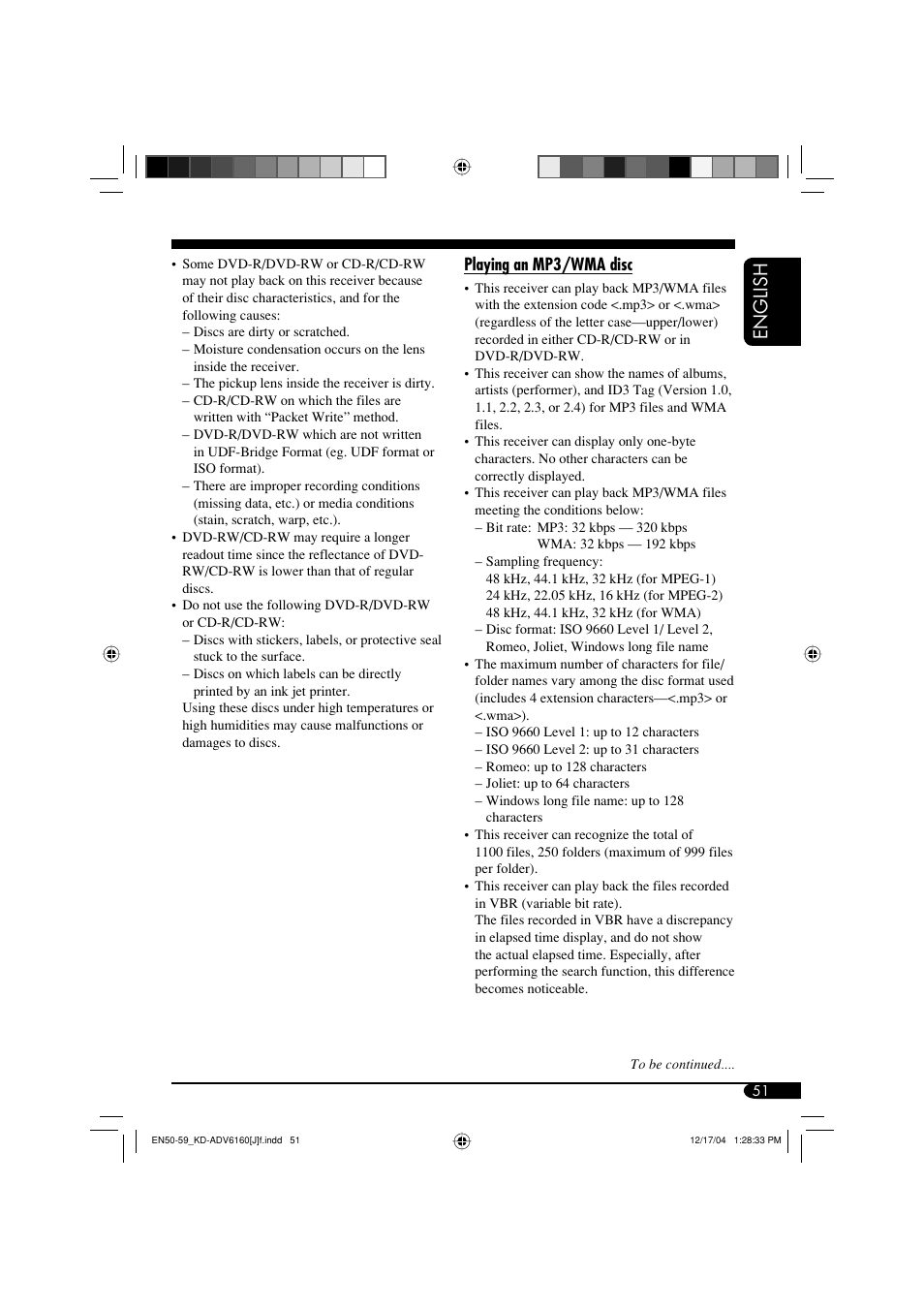 English | JVC KD-ADV6160 User Manual | Page 51 / 177