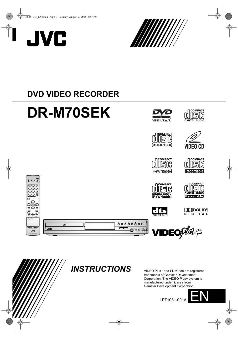 JVC DR-M70SEK User Manual | 68 pages