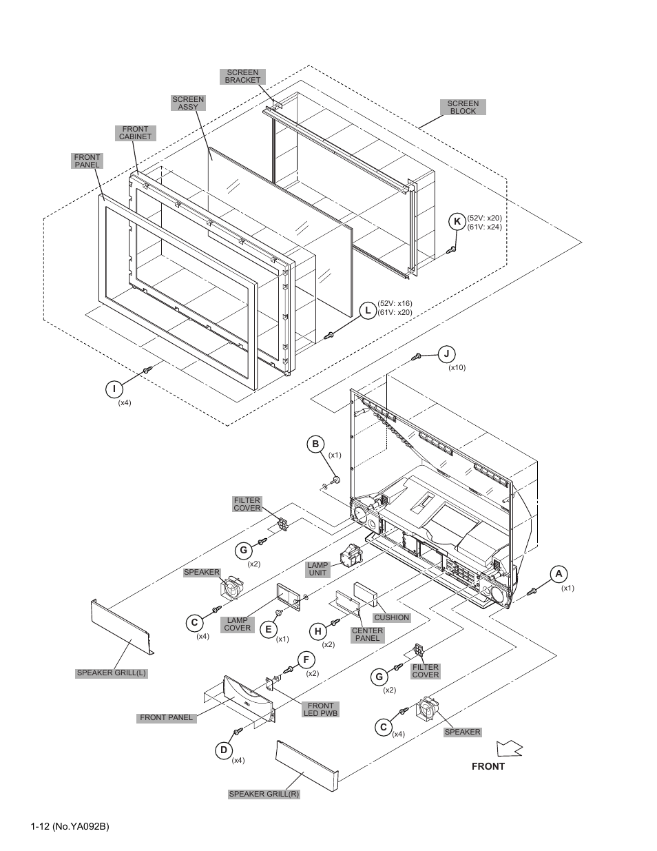 JVC Rear Projection Television HD-52Z575 User Manual | Page 12 / 37