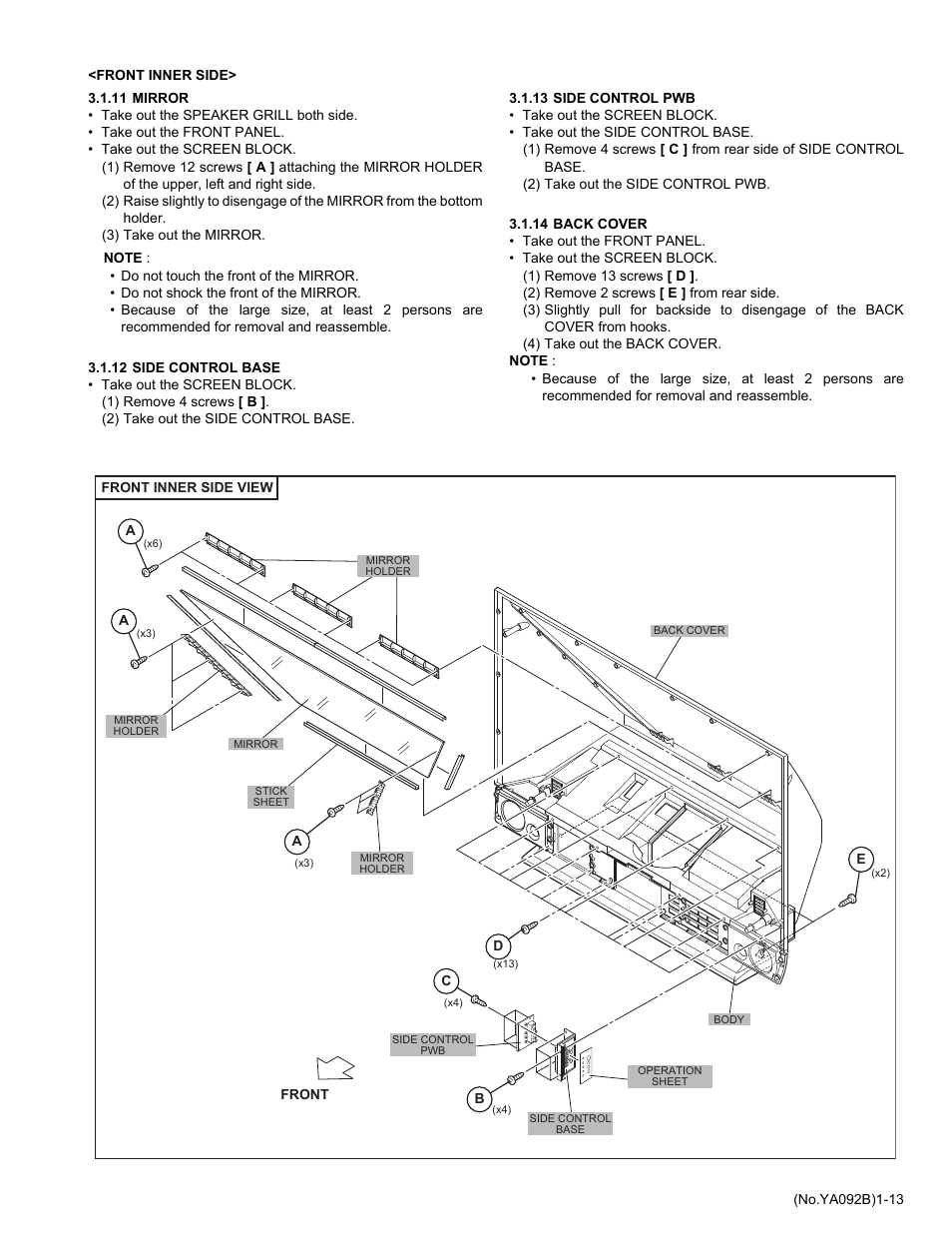 JVC Rear Projection Television HD-52Z575 User Manual | Page 13 / 37