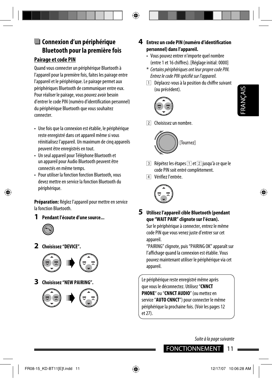 11 fonctionnement français | JVC KD-BT11 User Manual | Page 47 / 107