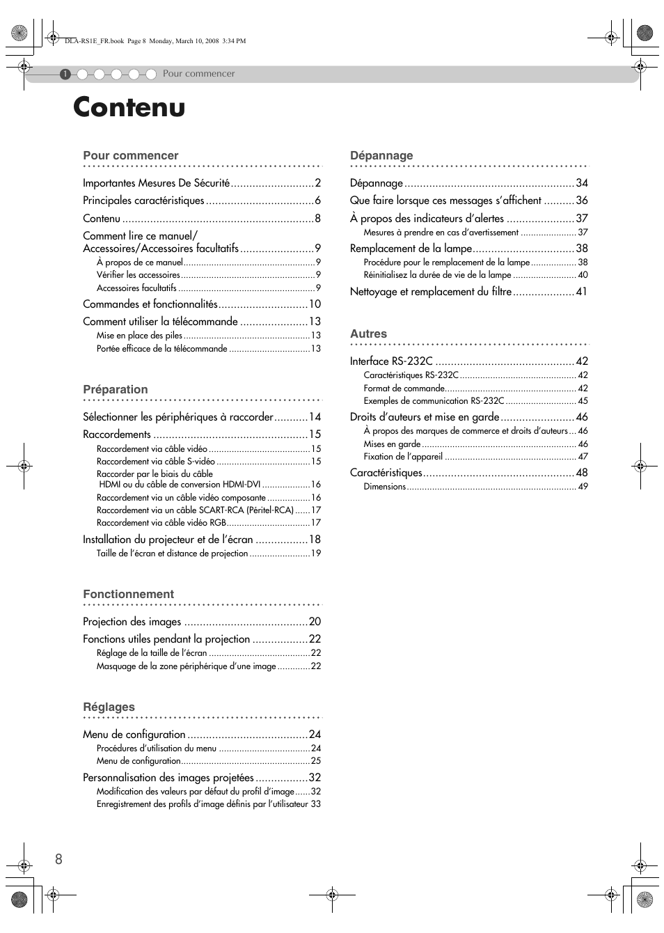 Contenu | JVC LCT2440-001B User Manual | Page 58 / 150