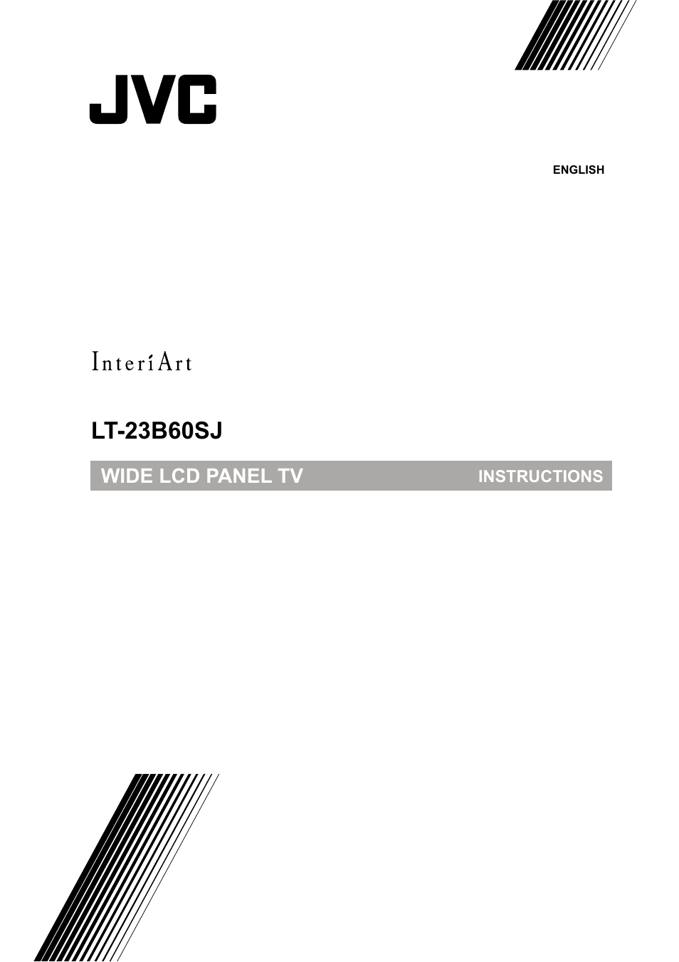 JVC Wide LCD Panel TV LT-23B60SJ User Manual | 34 pages