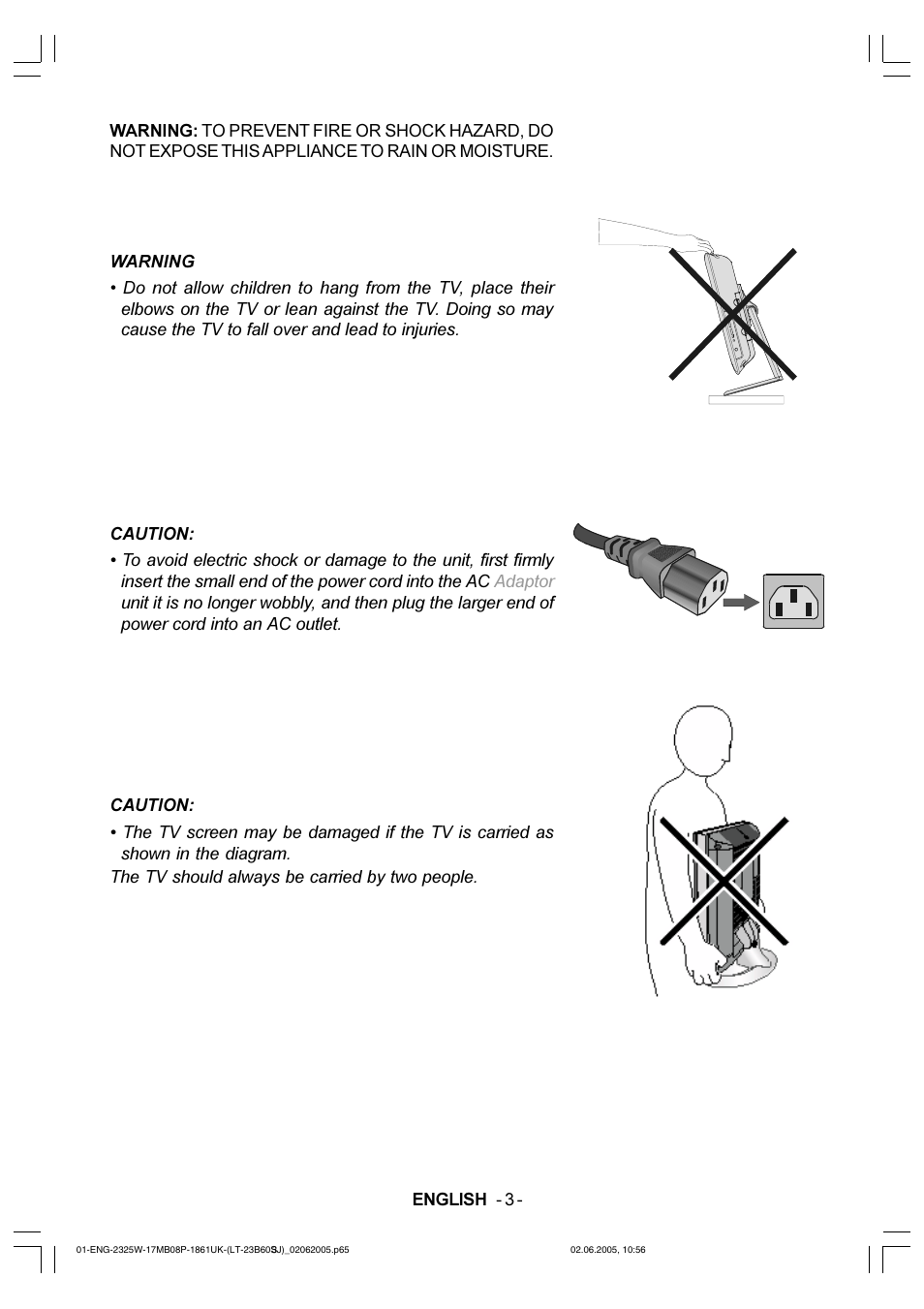 JVC Wide LCD Panel TV LT-23B60SJ User Manual | Page 4 / 34