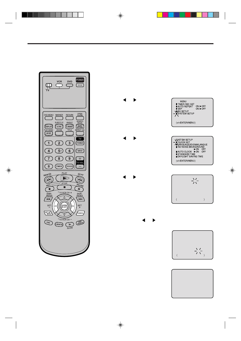 Manual clock setting | JVC HR-XVC21UJ User Manual | Page 23 / 64