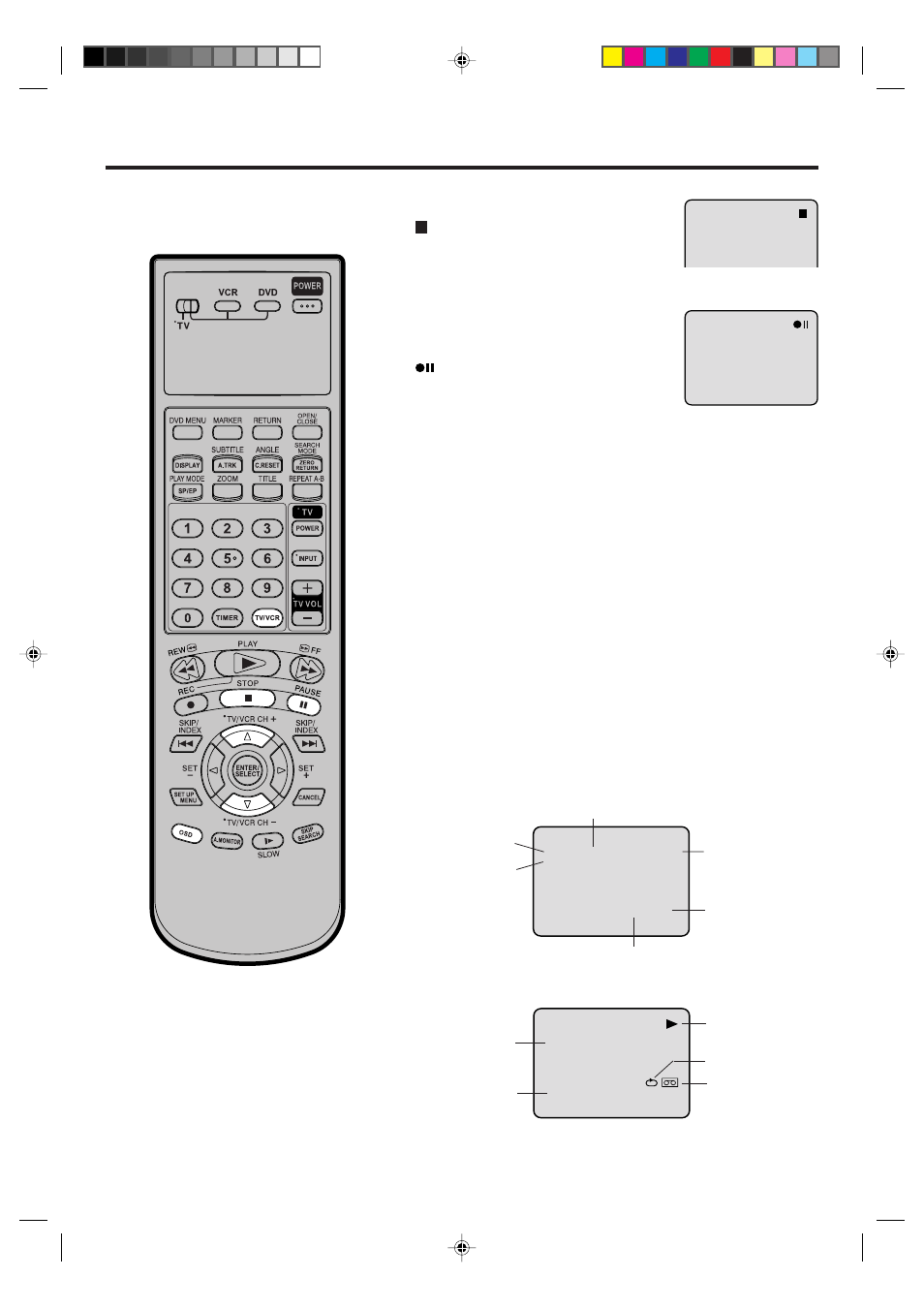 Recording a tv program, Auto rewind feature, Recording one program while watching another | JVC HR-XVC21UJ User Manual | Page 29 / 64