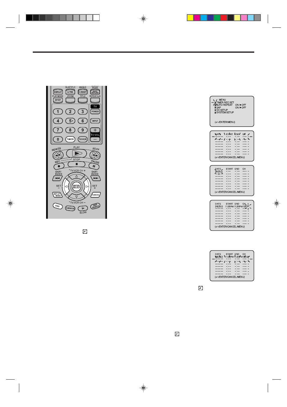 Timer recording | JVC HR-XVC21UJ User Manual | Page 31 / 64