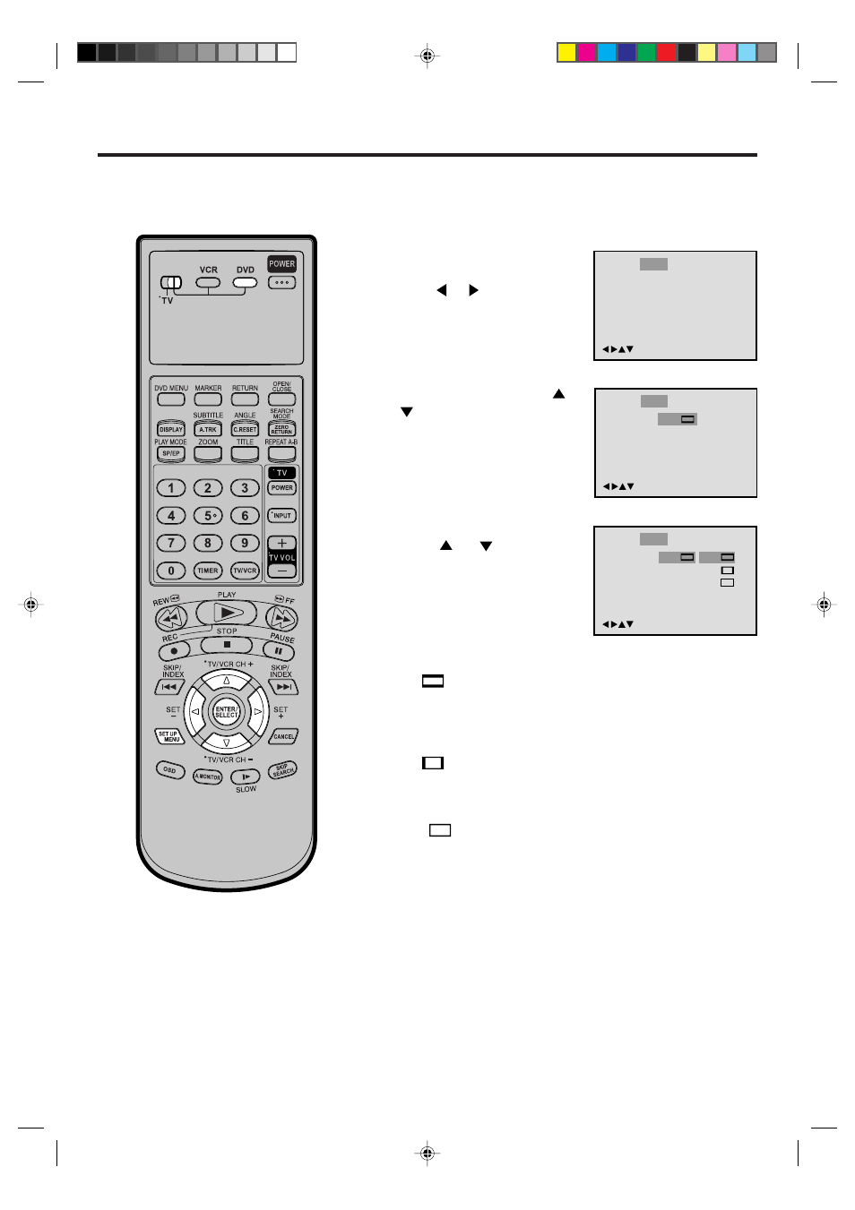 Setting the aspect ratio of tv screen | JVC HR-XVC21UJ User Manual | Page 55 / 64