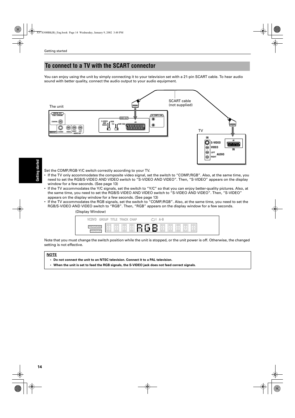JVC XV-S300BK User Manual | Page 16 / 54