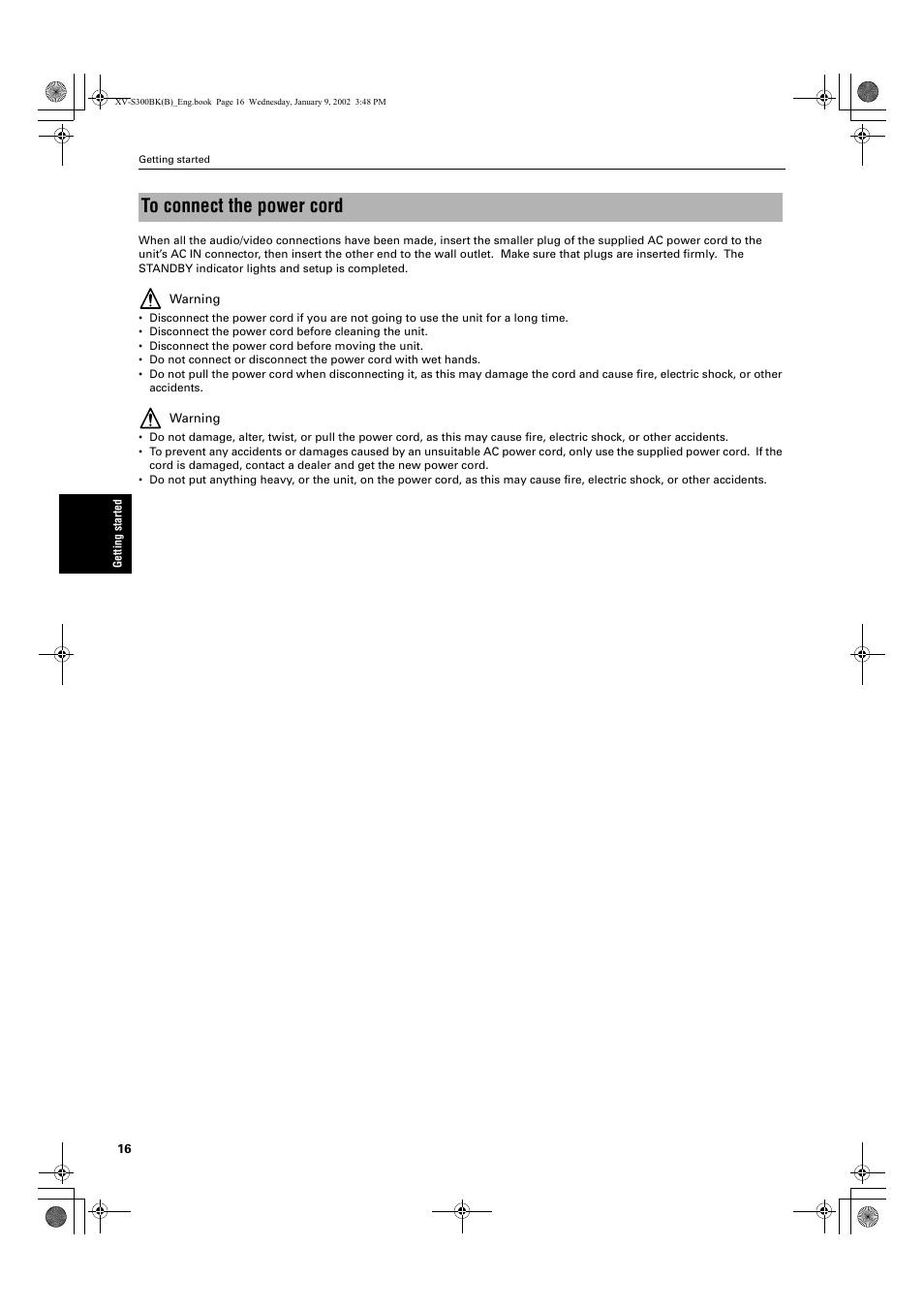 JVC XV-S300BK User Manual | Page 18 / 54