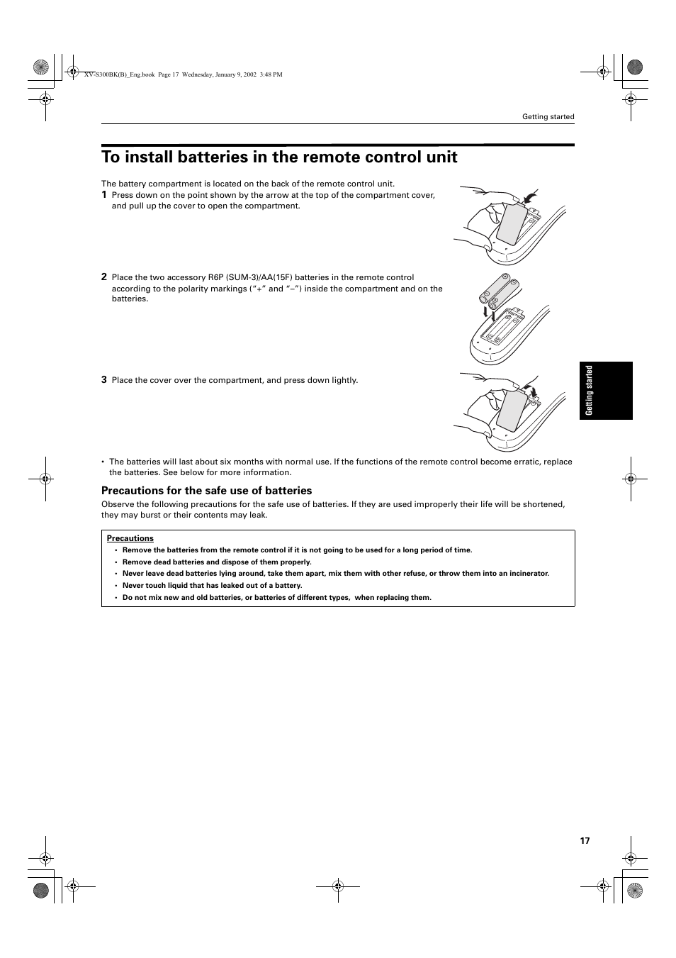 JVC XV-S300BK User Manual | Page 19 / 54