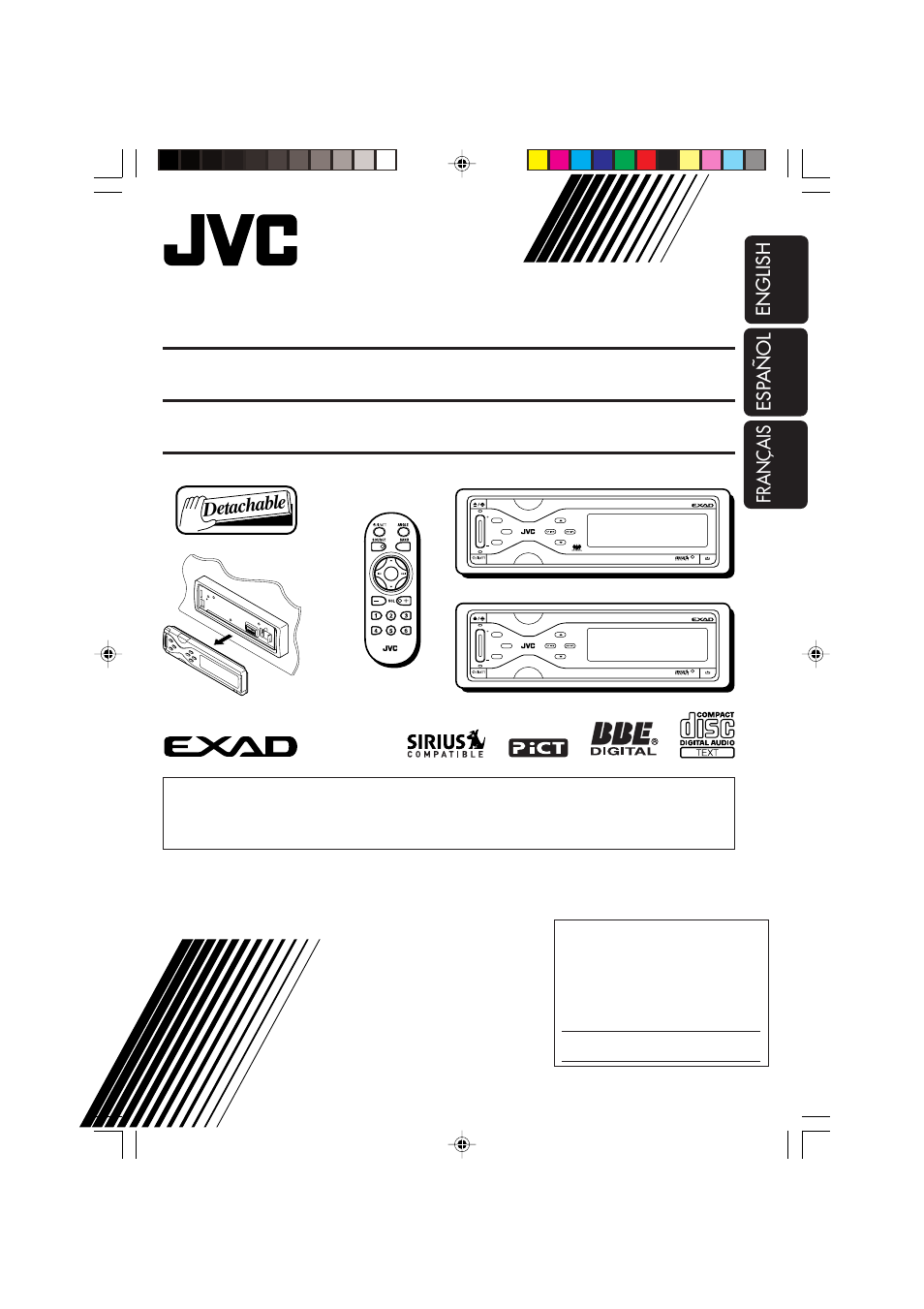 JVC KD-AR7000 User Manual | 153 pages