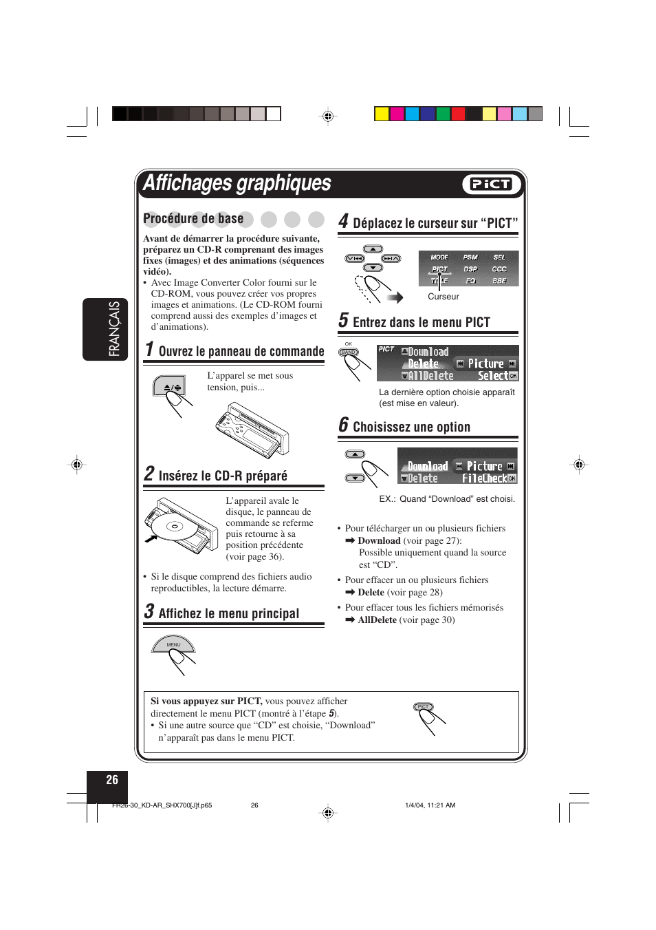 Affichages graphiques | JVC KD-AR7000 User Manual | Page 126 / 153