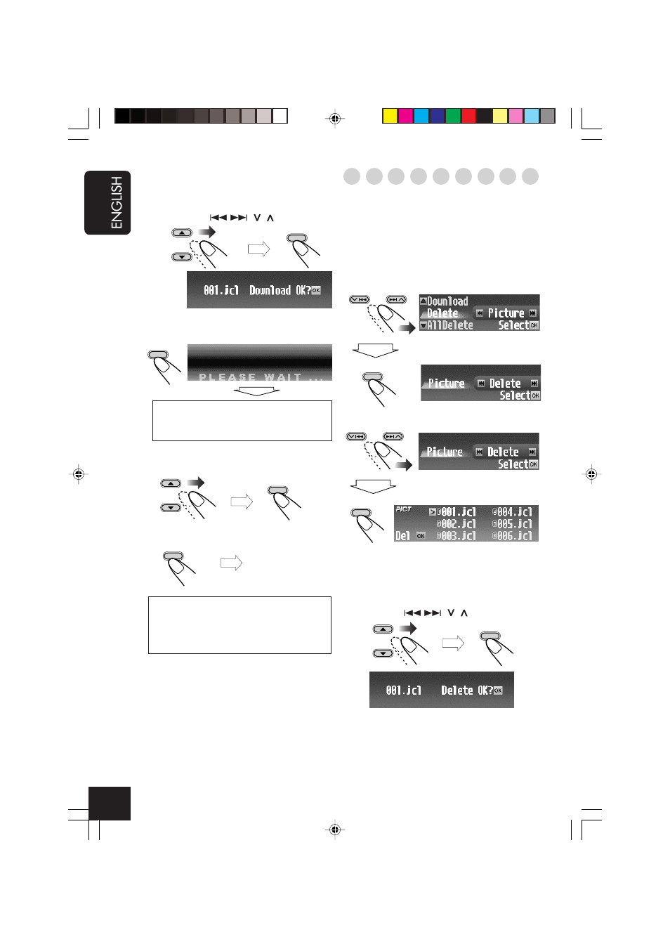 English, Deleting the files | JVC KD-AR7000 User Manual | Page 28 / 153