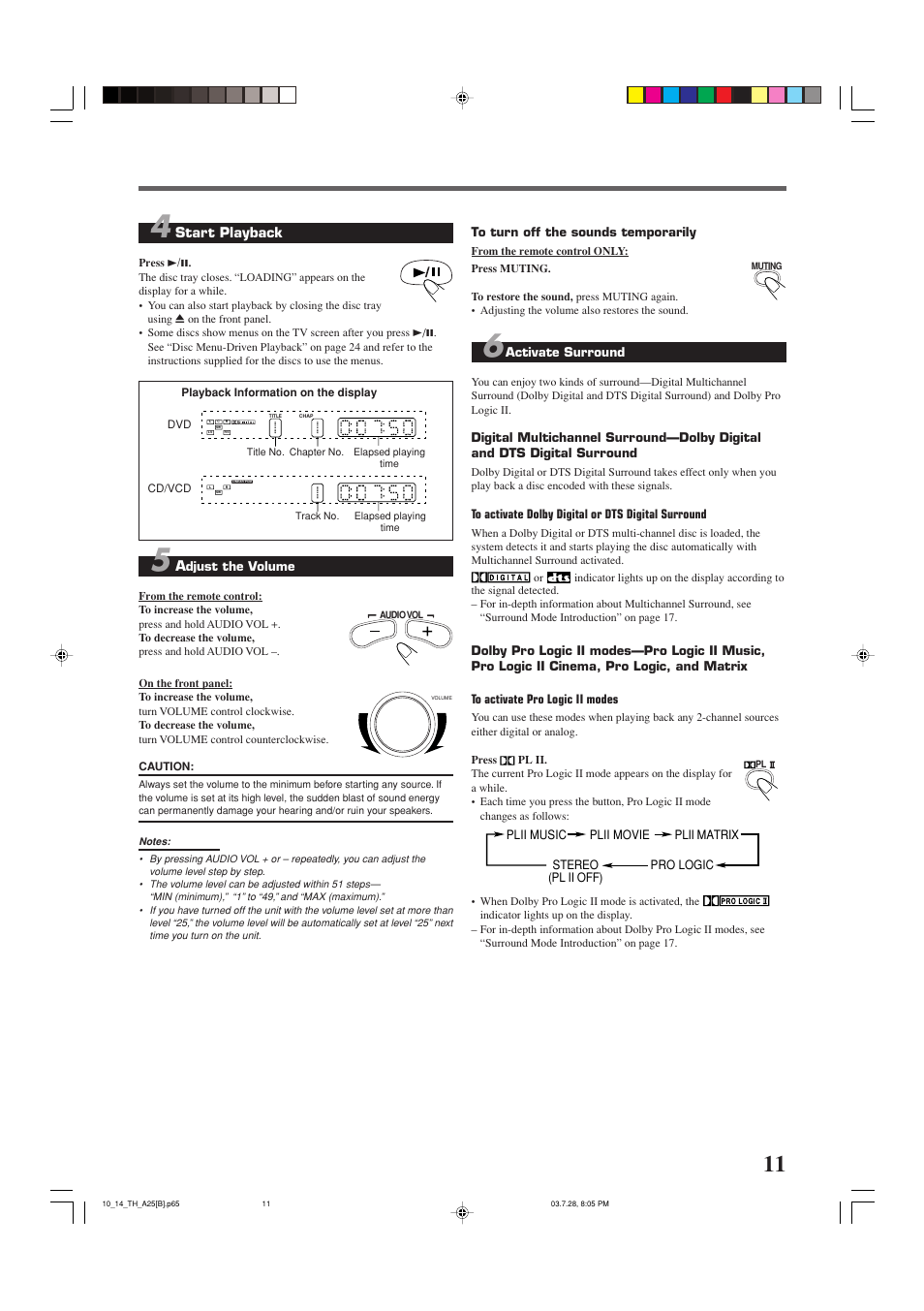 JVC TH-A25 User Manual | Page 15 / 50