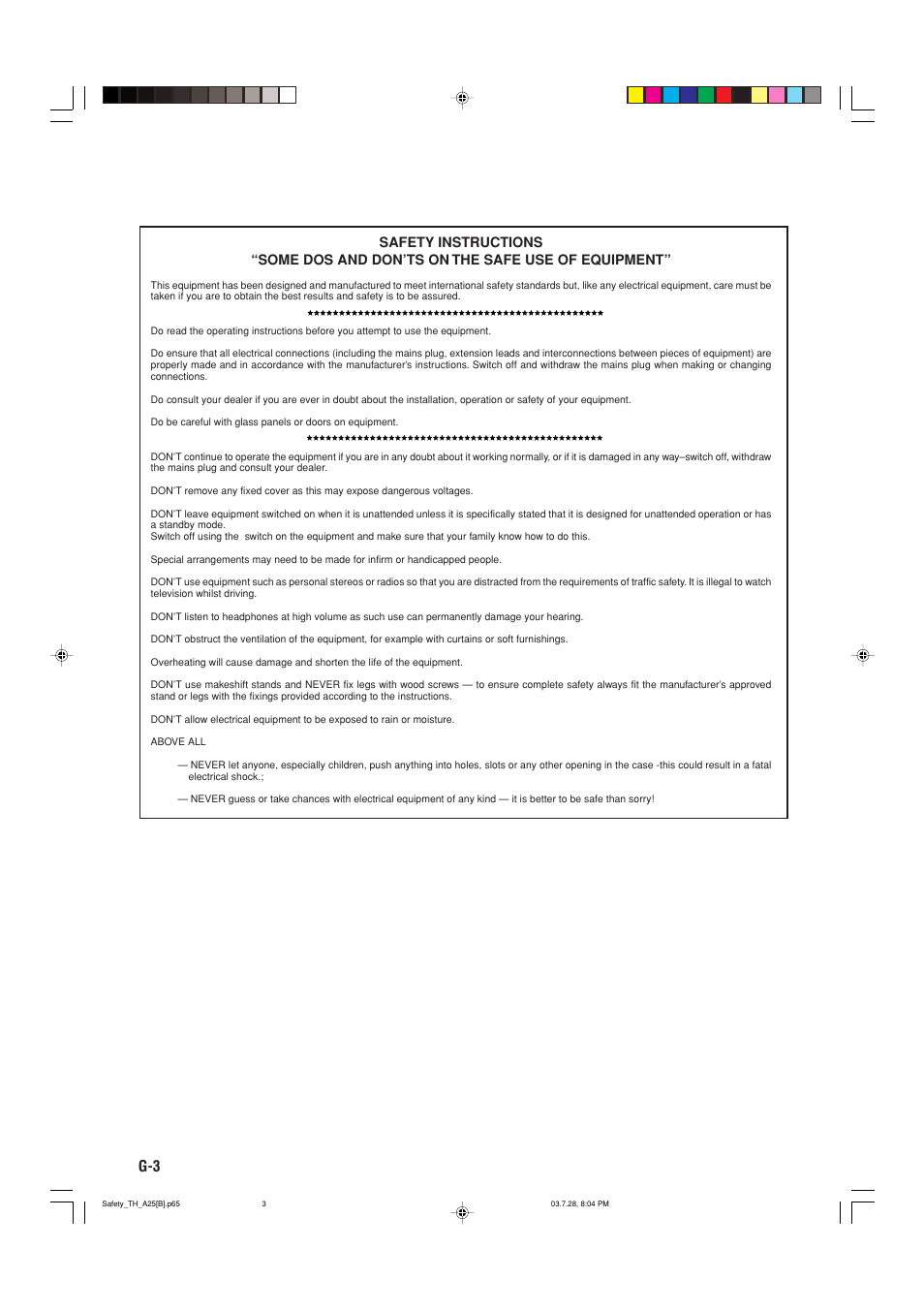 JVC TH-A25 User Manual | Page 4 / 50