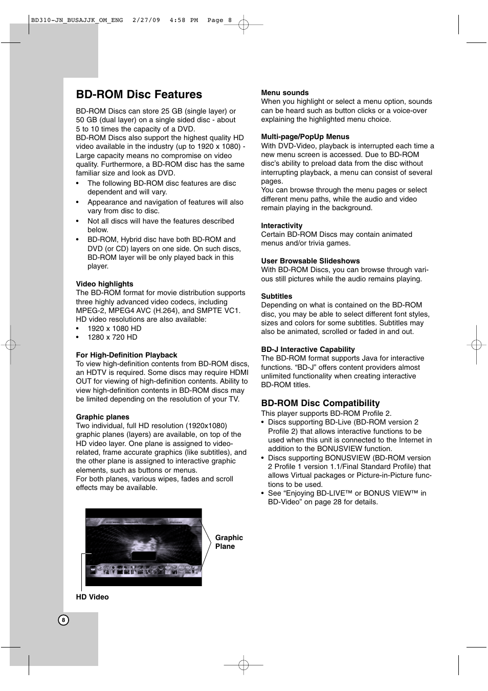 Bd-rom disc features | JVC XV-BP1  EN User Manual | Page 8 / 40