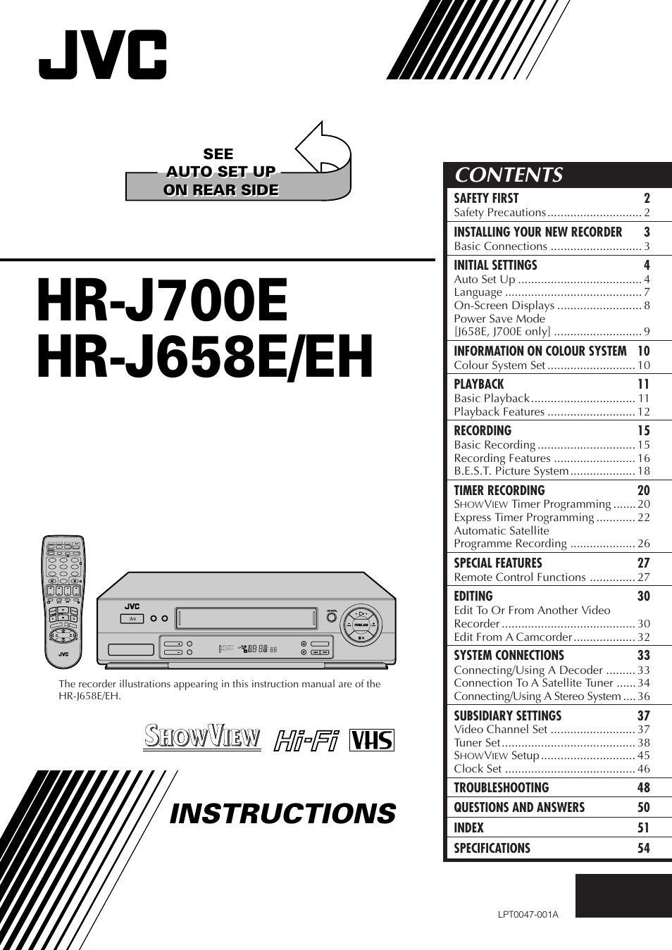 JVC HR-J658E User Manual | 56 pages